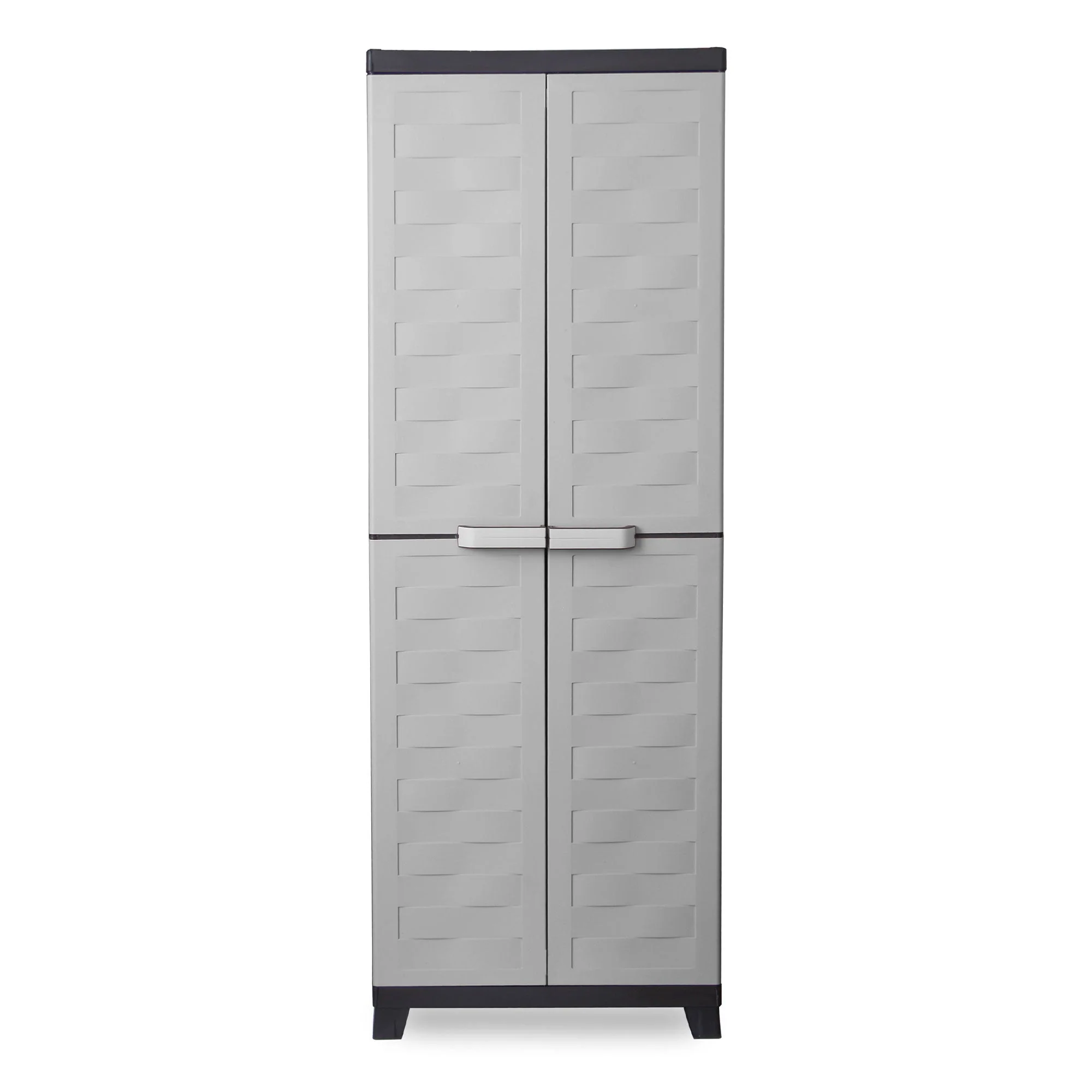 RAM Quality Products PREMIUM 4 Shelf Lockable Storage Utility Cabinet, Gray - Image 2