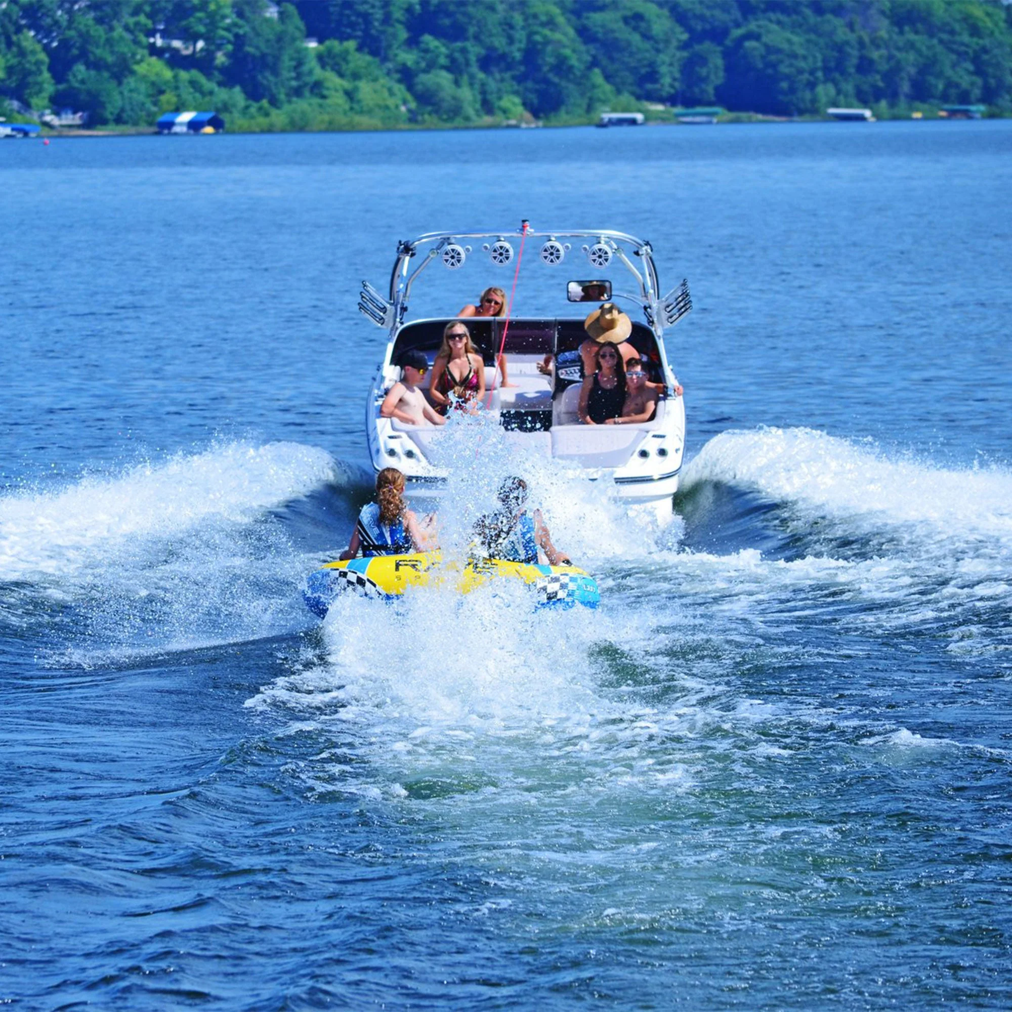 Rave Sports 02648 Fastrax Inflatable Towable for Boating, 2 Riders or 340Lbs Max - Image 4