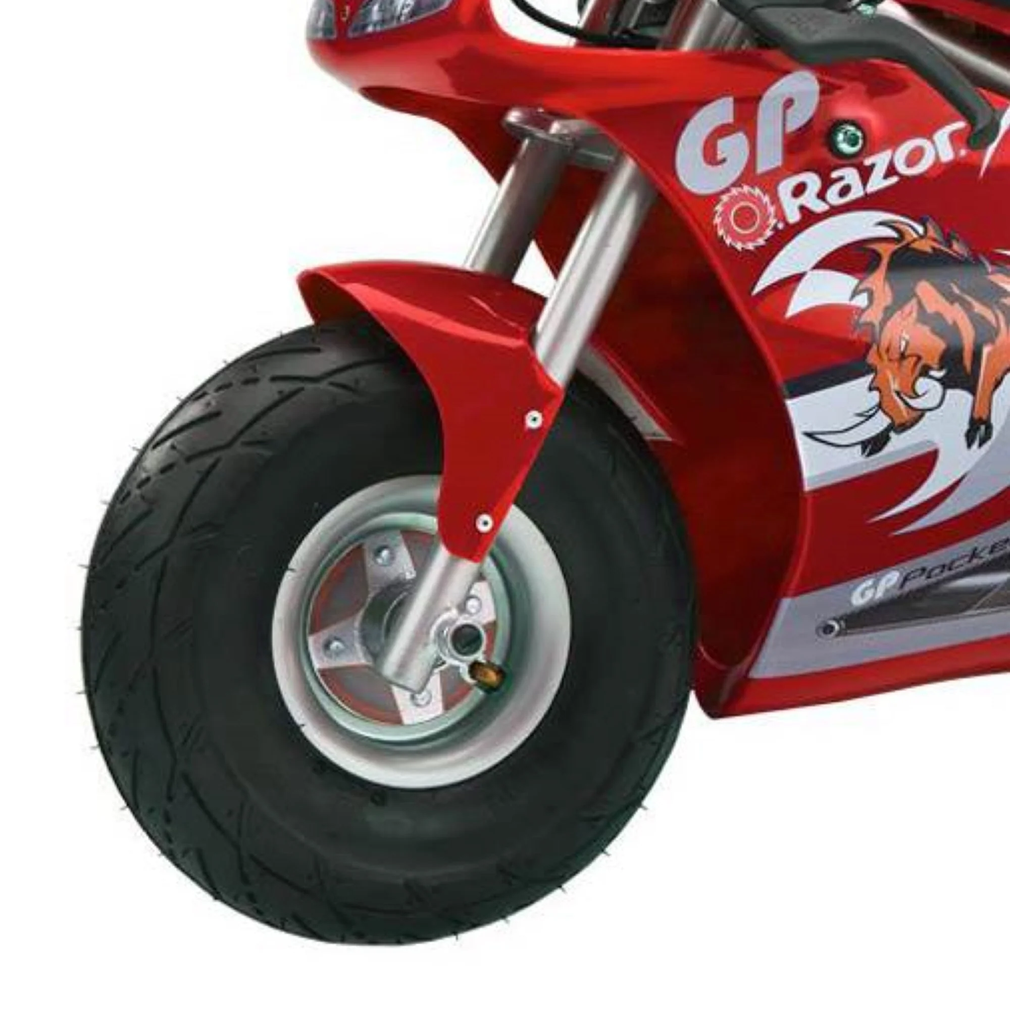 Razor 24V Mini Bike 1 Speed Dirt Racing Motorcycle Pocket Rocket, 2 Pack, Red - Image 6
