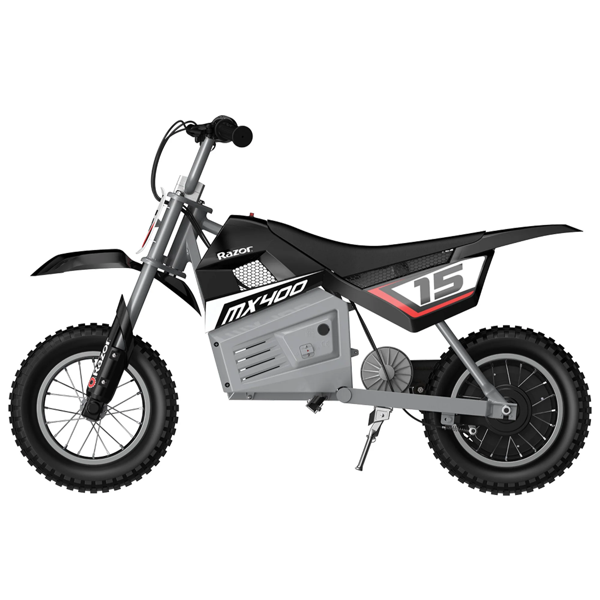 Razor Dirt Rocket Kid Electric Motorcycle Dirt Bike, 1 Black MX400 & 1Red MX350 - Image 6