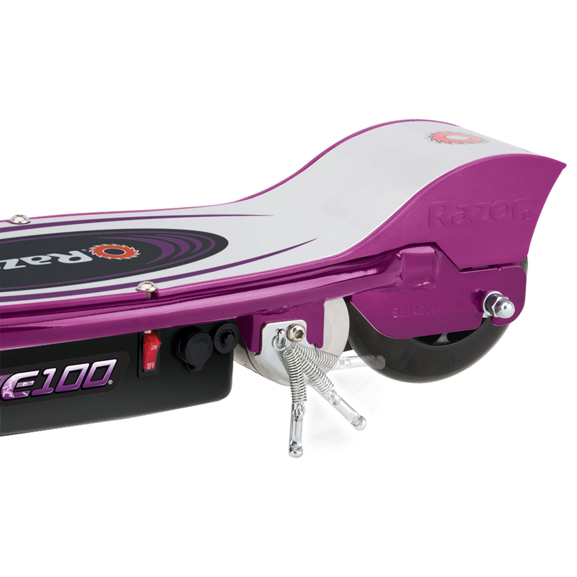 Razor E100 Kids Ride On 24V Motorized Powered Electric Scooter Toy, Purple - Image 5