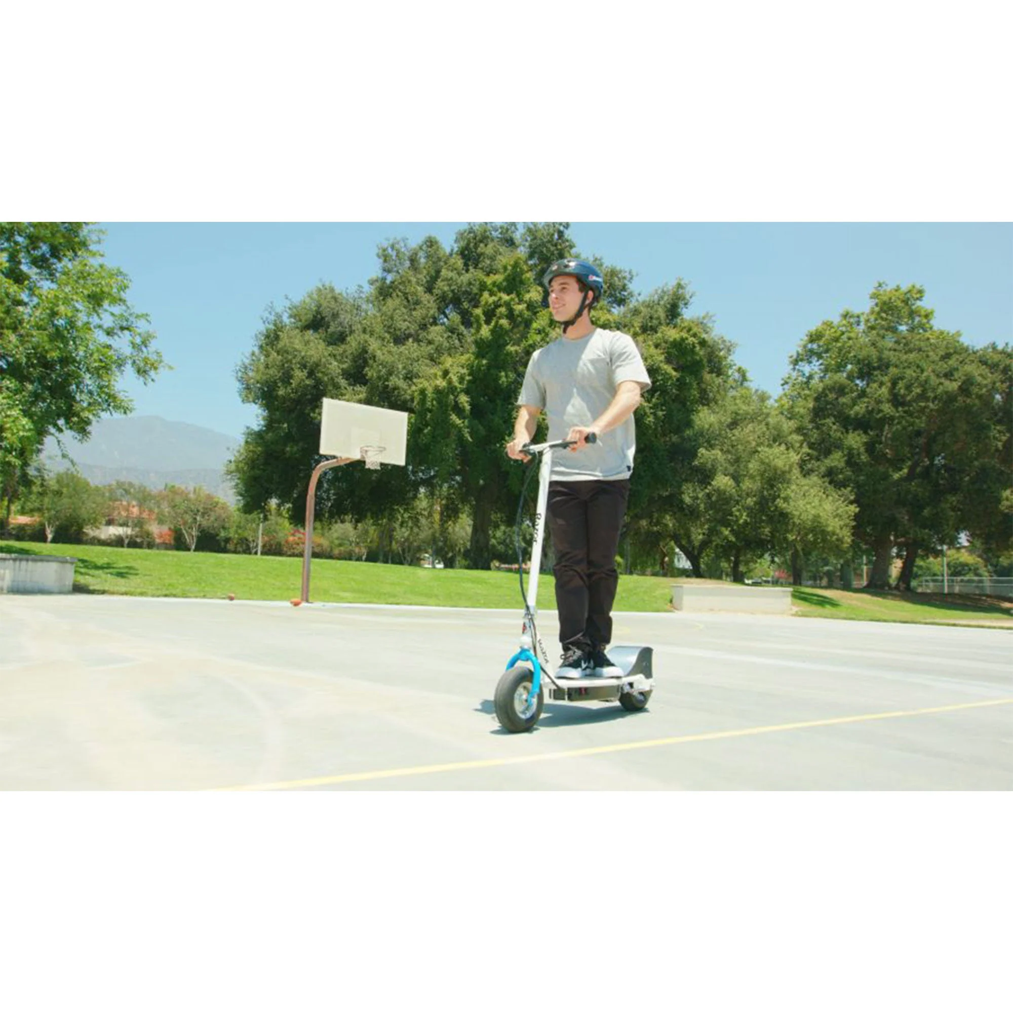 Razor E300 Adult RideOn 24V High-Torque Motorized Electric Powered Scooter, Blue - Image 2
