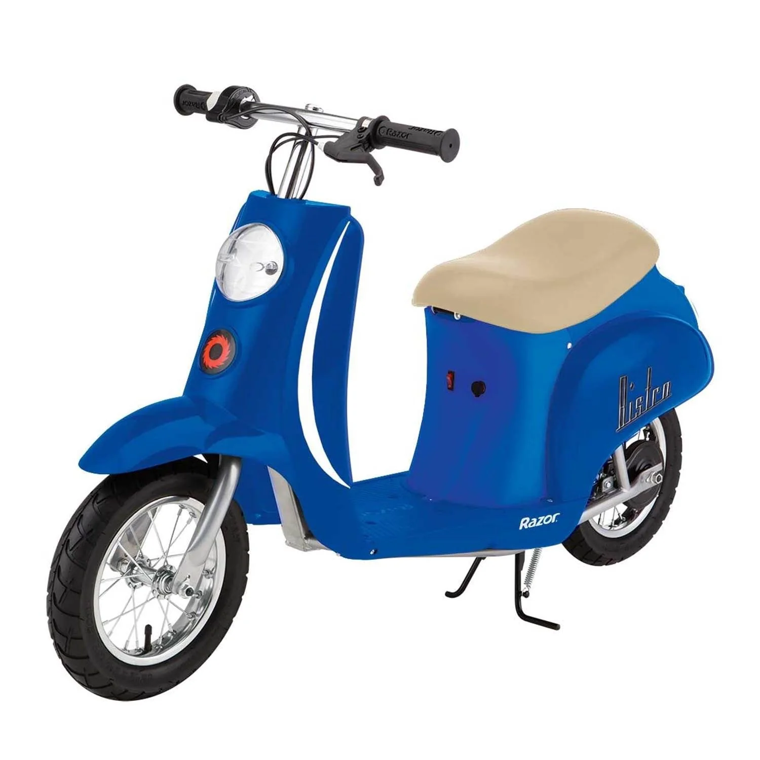 Razor Pocket Mod Euro 24V 250W Electric Motor Scooter (2-Pack), White & Blue - Image 9