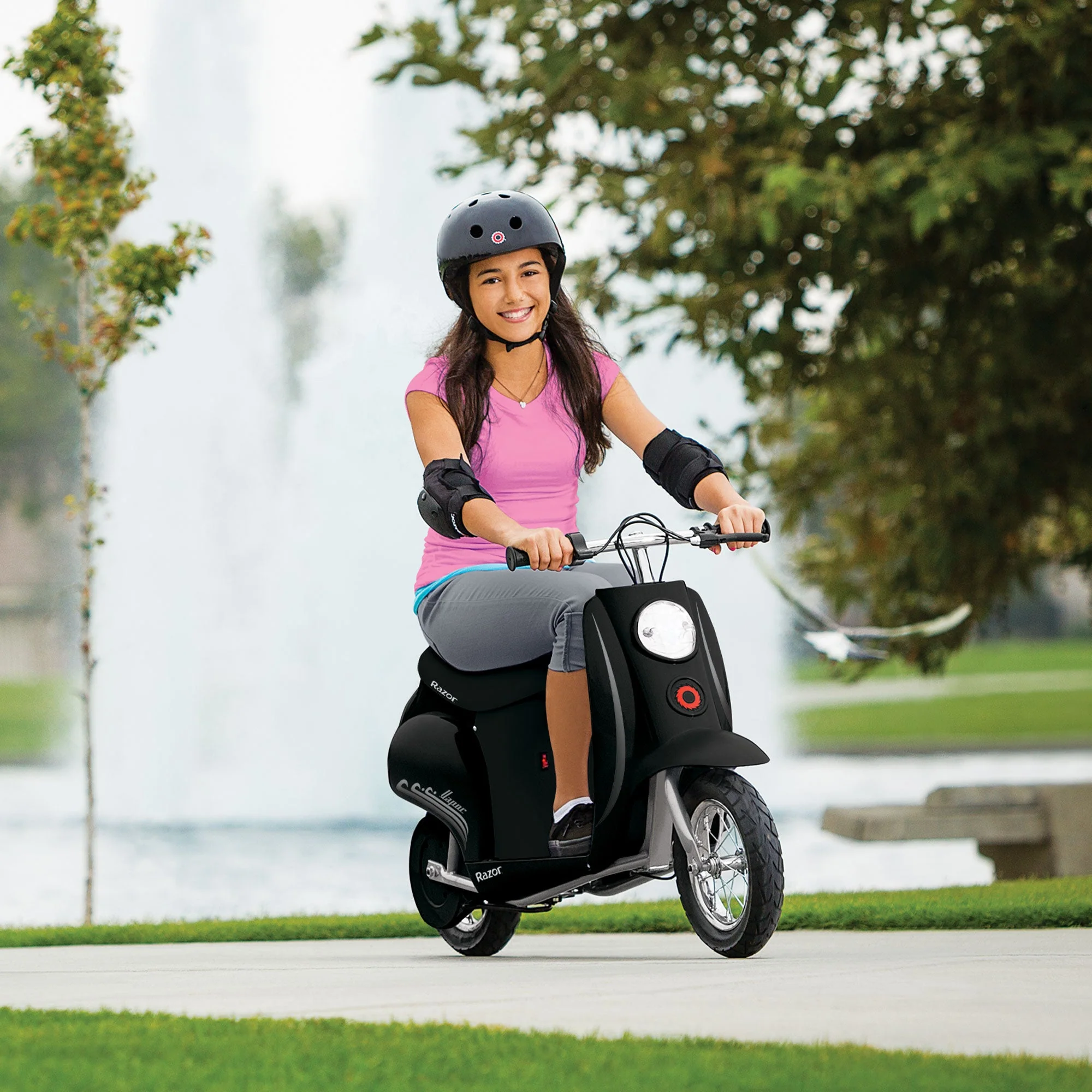Razor Pocket Mod Miniature Euro 24V 250W Electric Motor Scooter, B&W (2-Pack) - Image 4