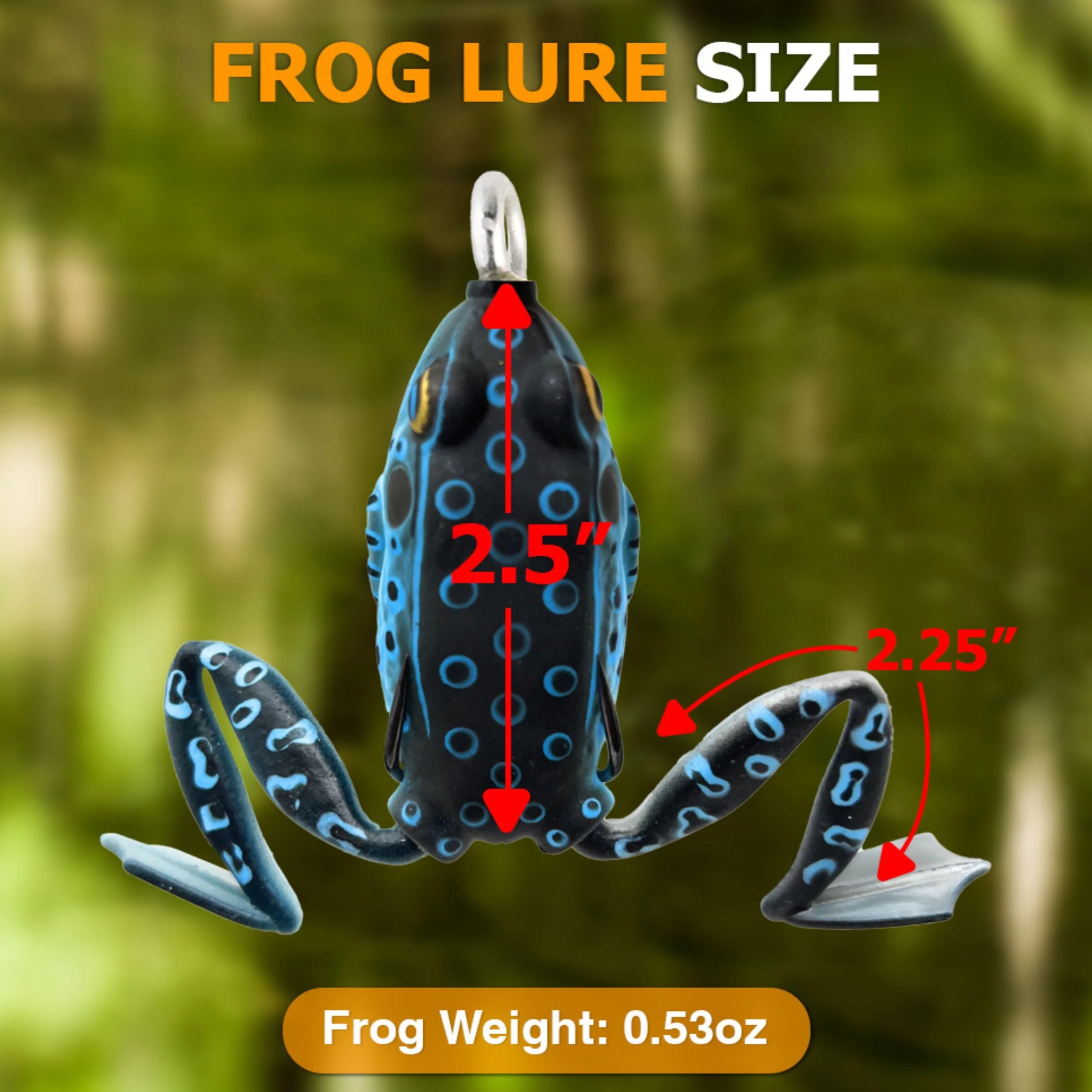 Reaction Tackle 2.25" Hollow Body Frogs with Swimming Legs (2-Pack) - Image 25