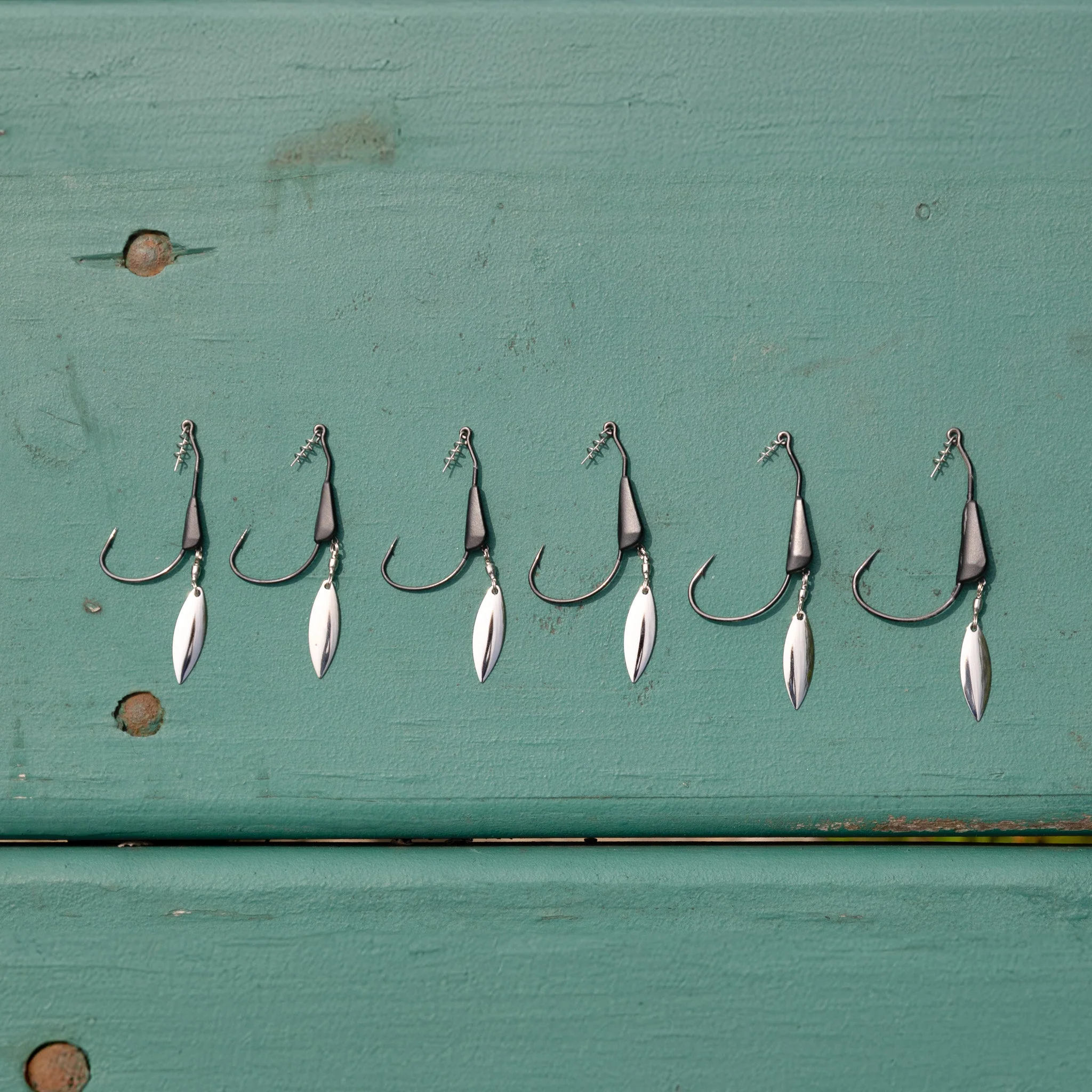Reaction Tackle Bladed/Tungsten Weighted Swimbait Hooks- 3-Pack - Image 3