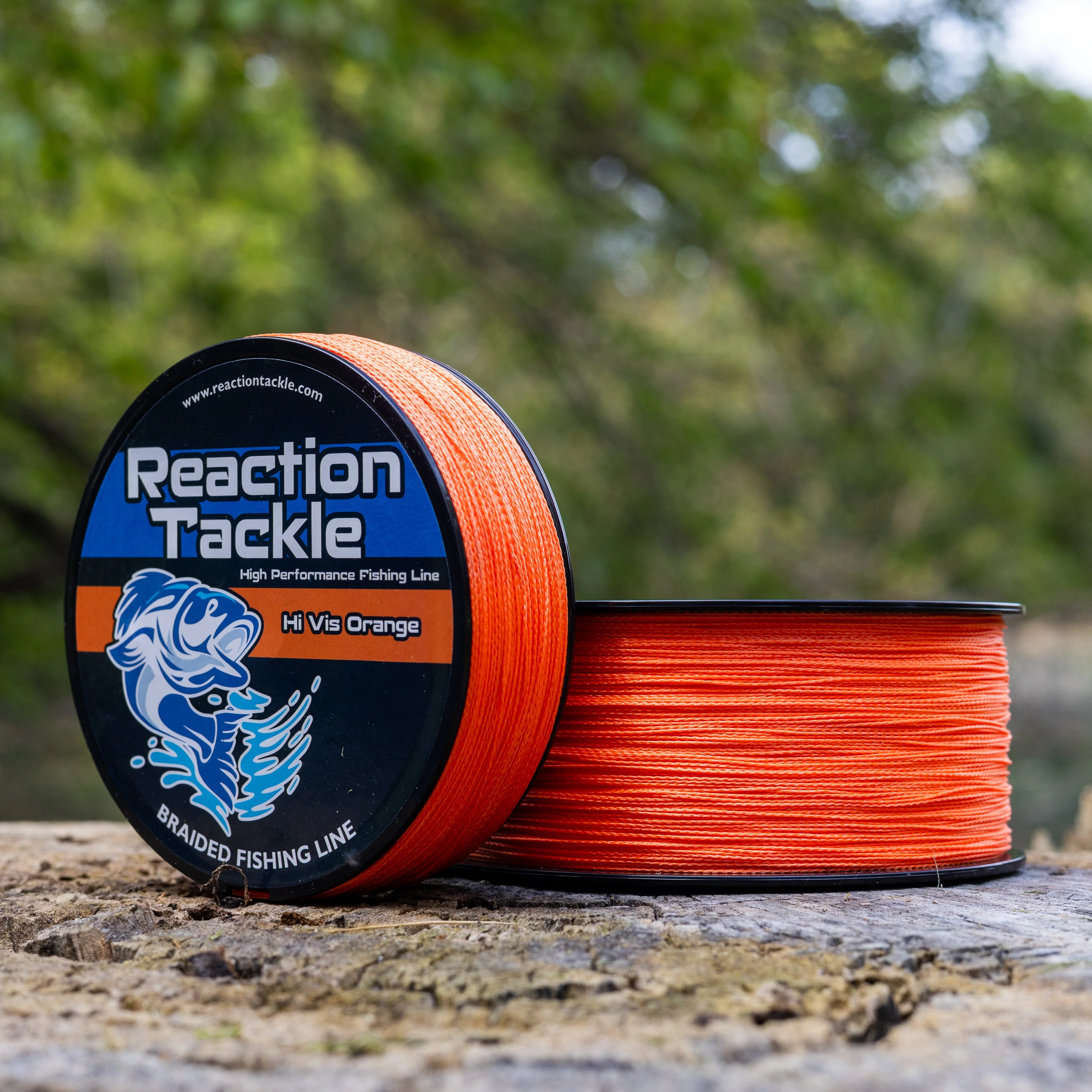 Reaction Tackle Braided Fishing Line - Hi-Vis Orange - Image 6