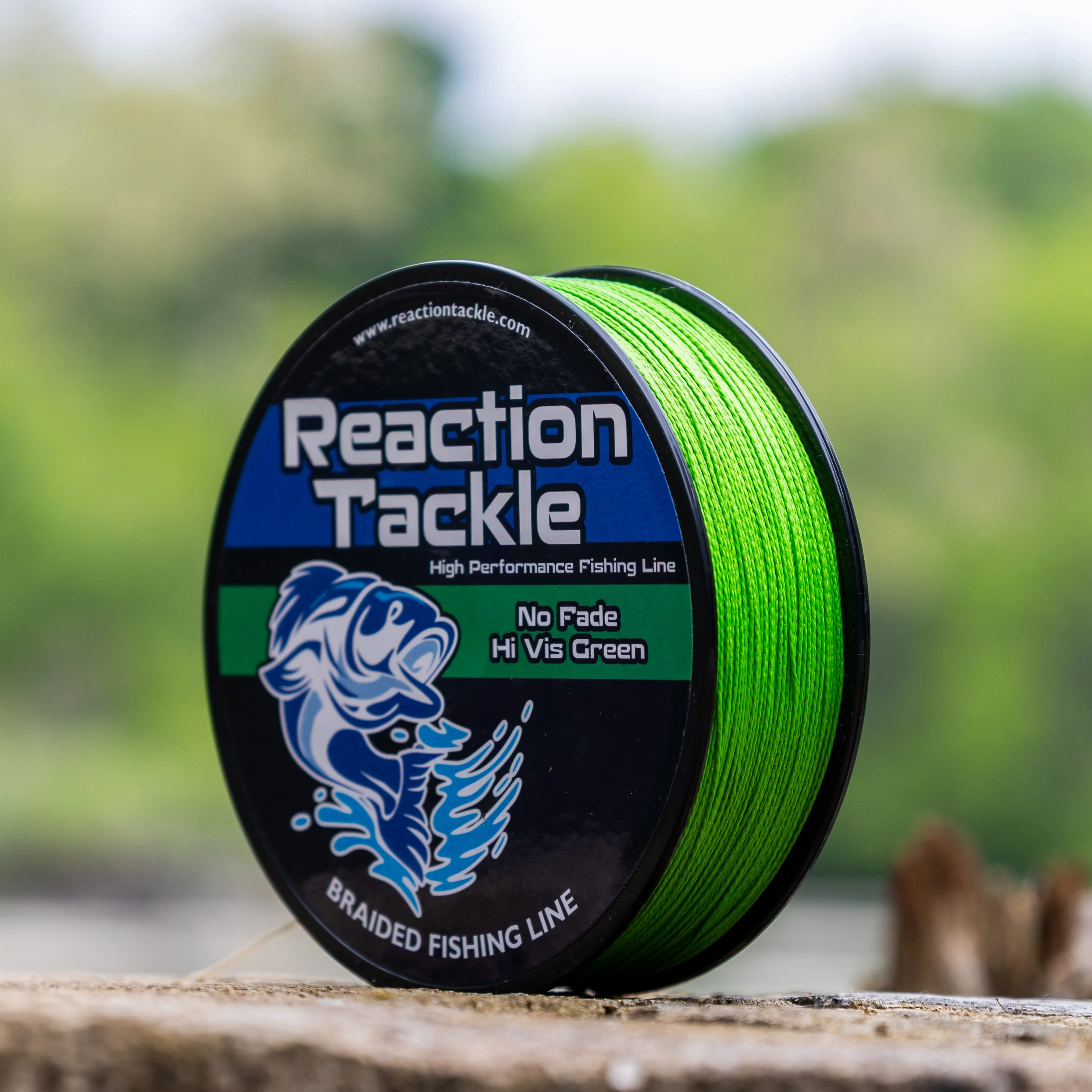 Reaction Tackle Braided Fishing Line - NO FADE Hi Vis Green - NEW - Image 10