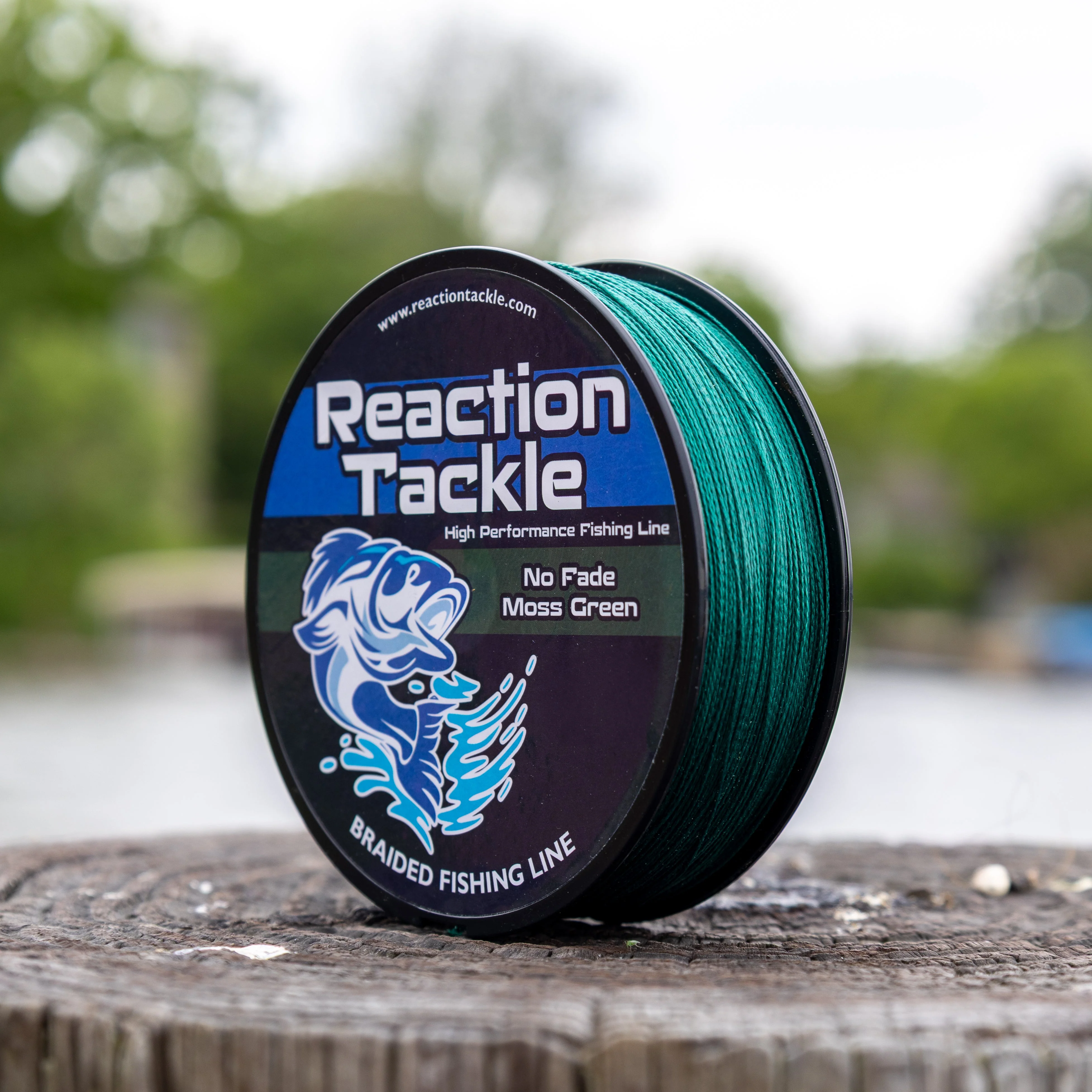 Reaction Tackle Braided Fishing Line - NO FADE Moss Green - NEW - Image 10