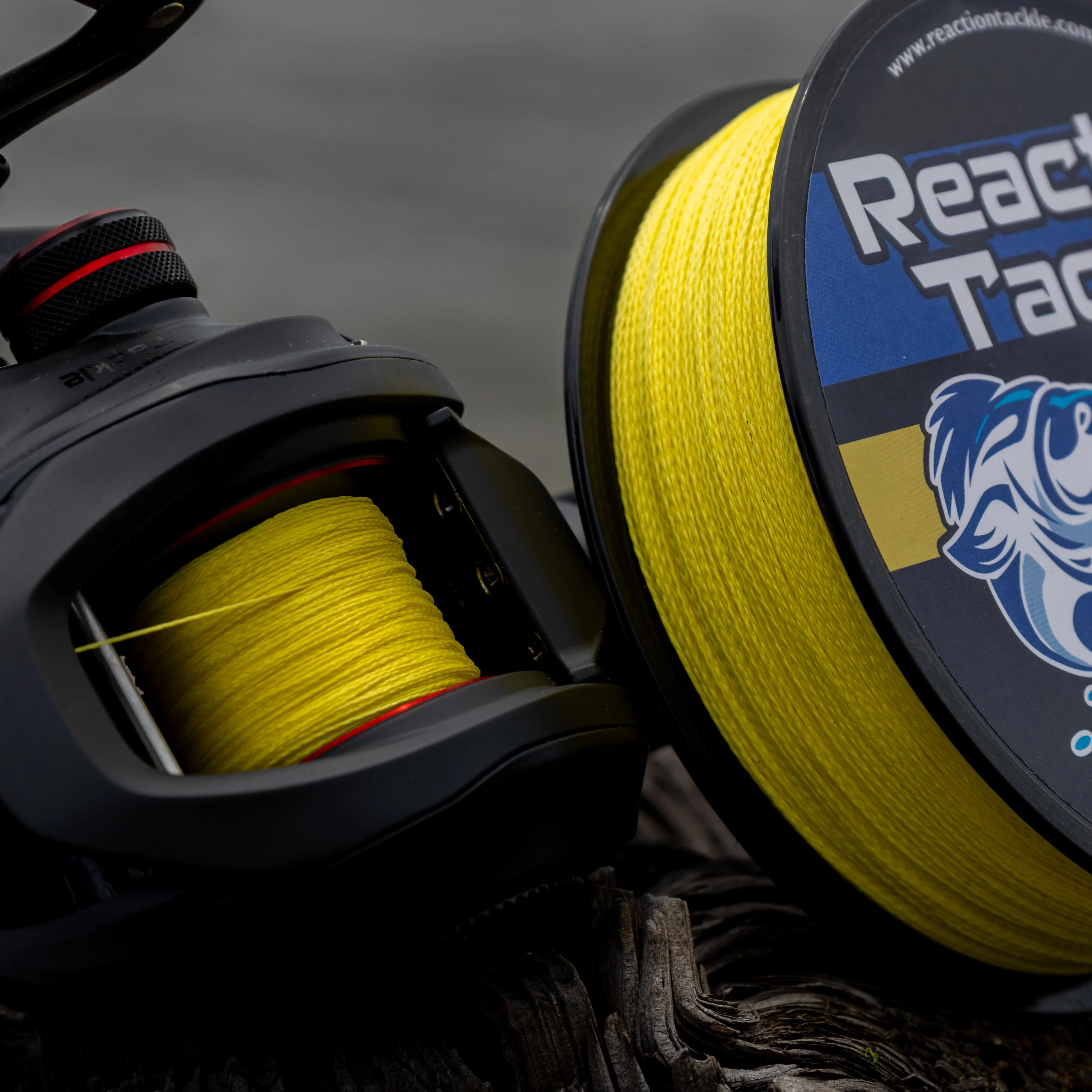 Reaction Tackle Braided Fishing Line - NO FADE Yellow - NEW - Image 5