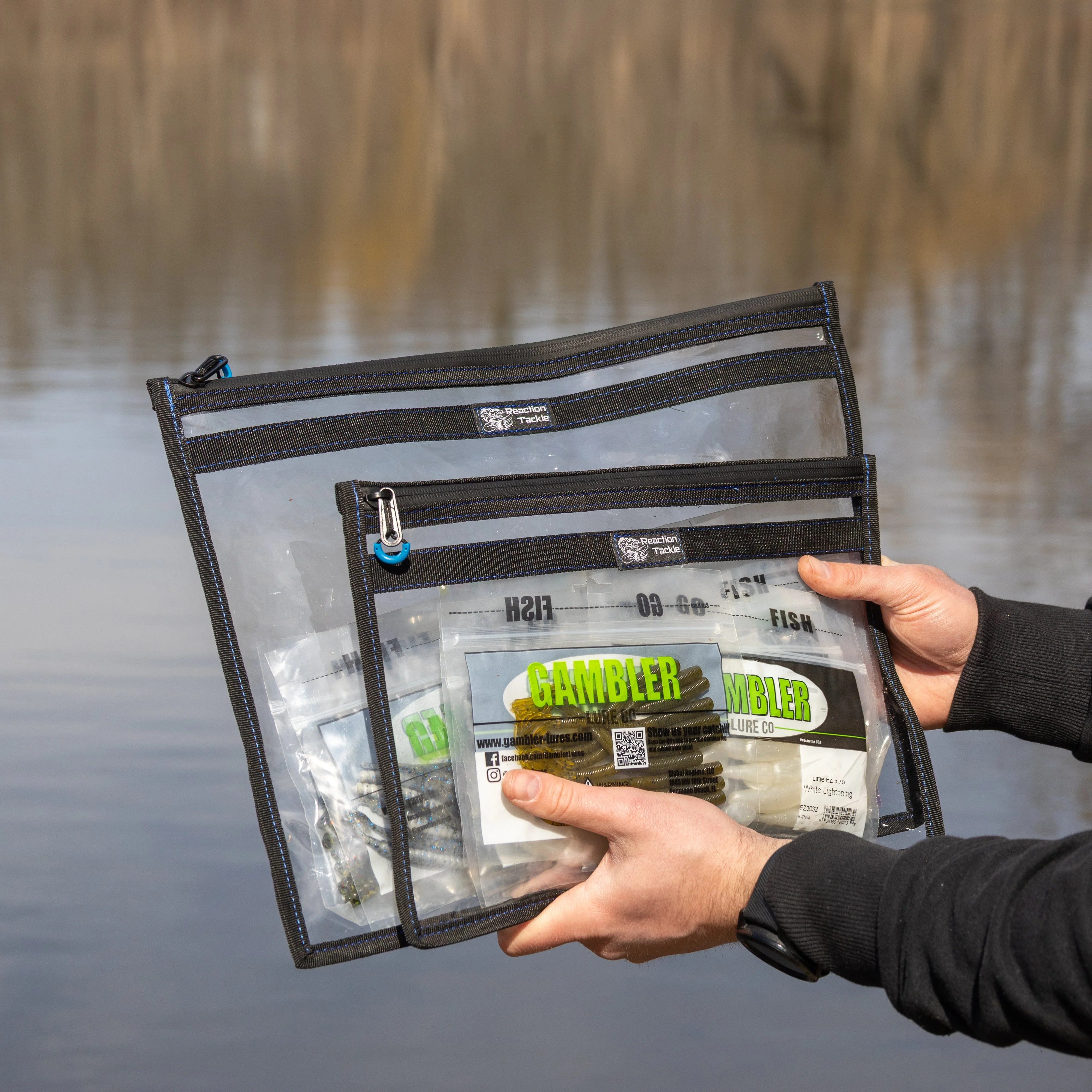 Reaction Tackle Clear Storage Bag Tackle Pak - Water-Resistant Plastic Storage - New - Image 9