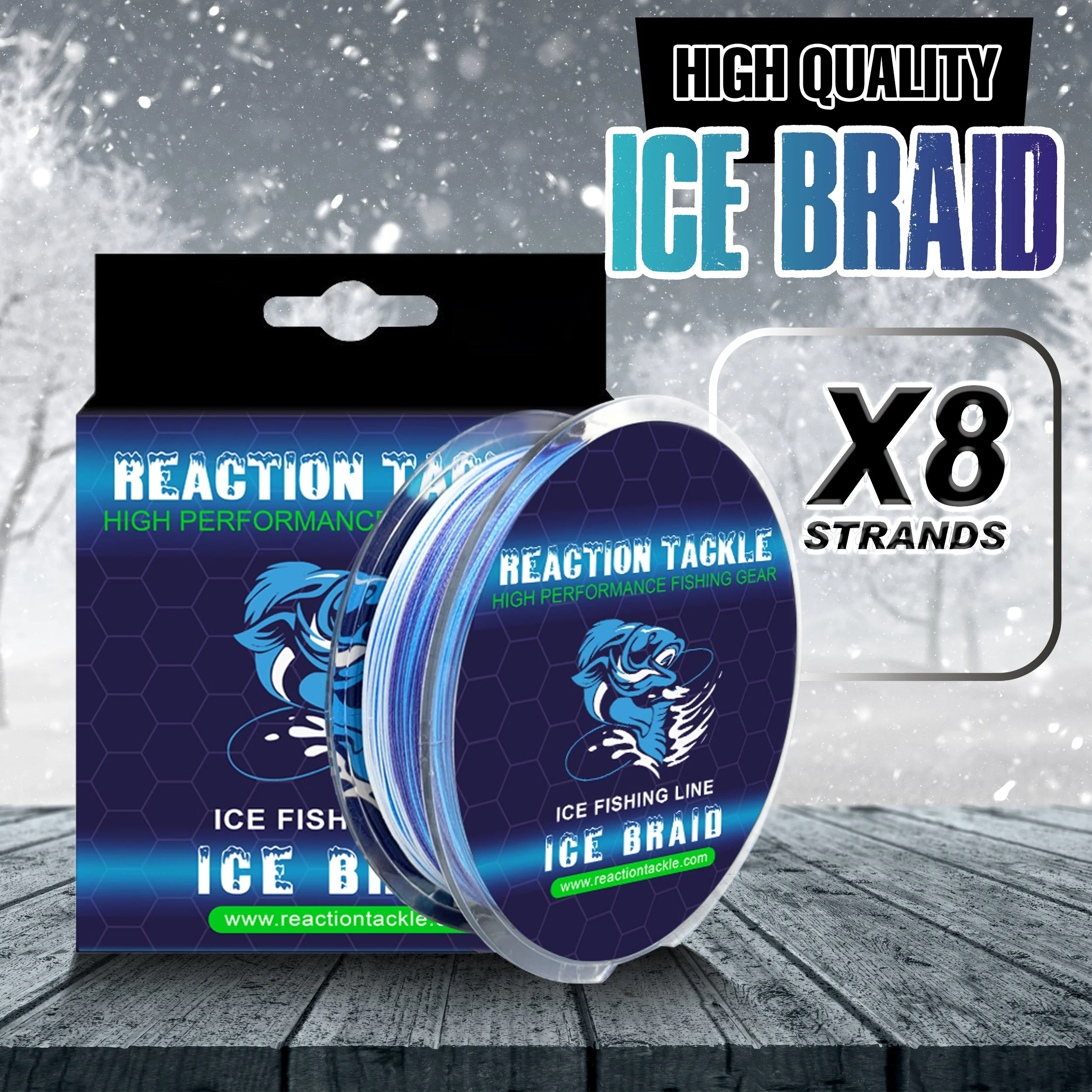 Reaction Tackle Ice Fishing Braided line - 8 Strand - Image 9