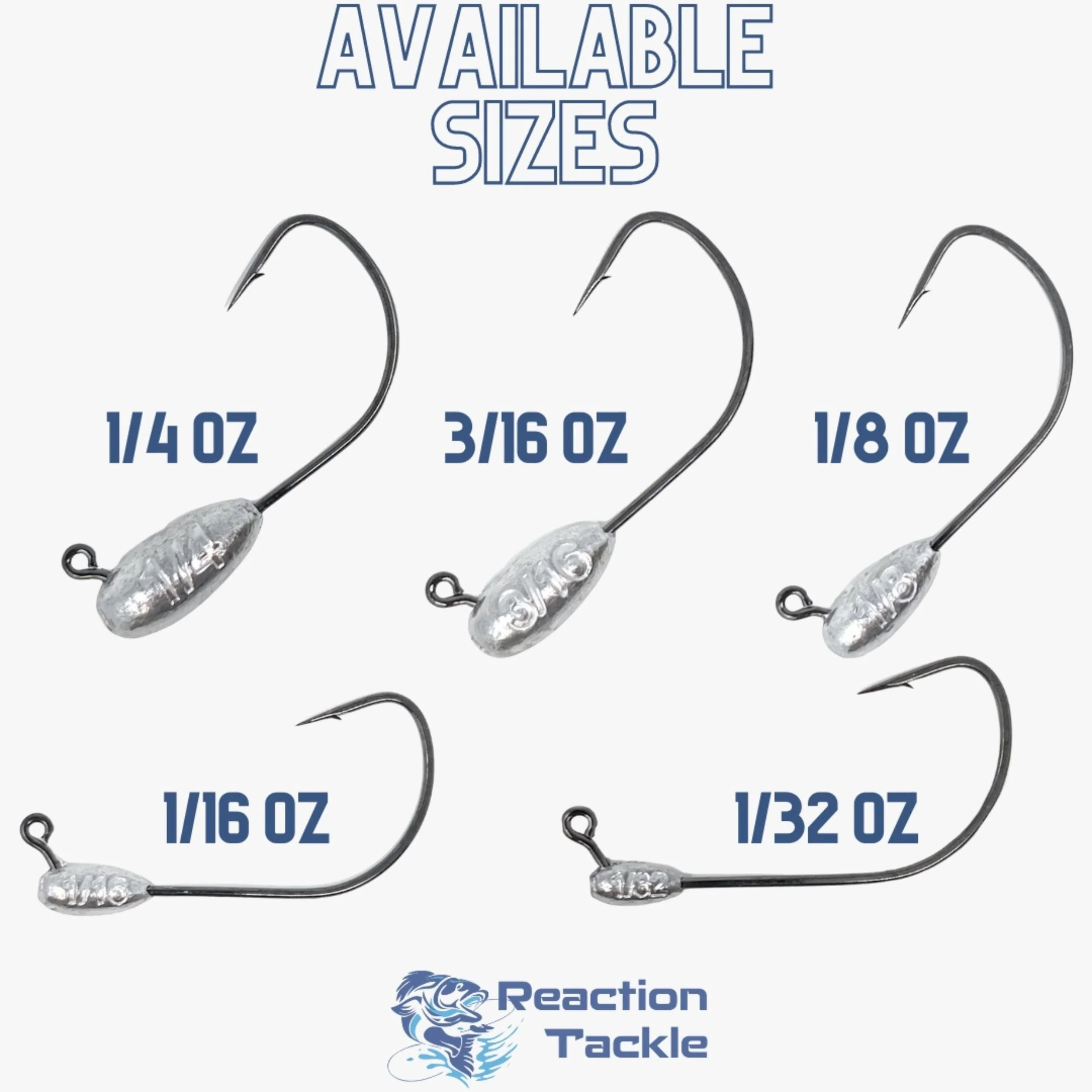 Reaction Tackle Lead Tube Jig Heads-10-Pack - Image 3