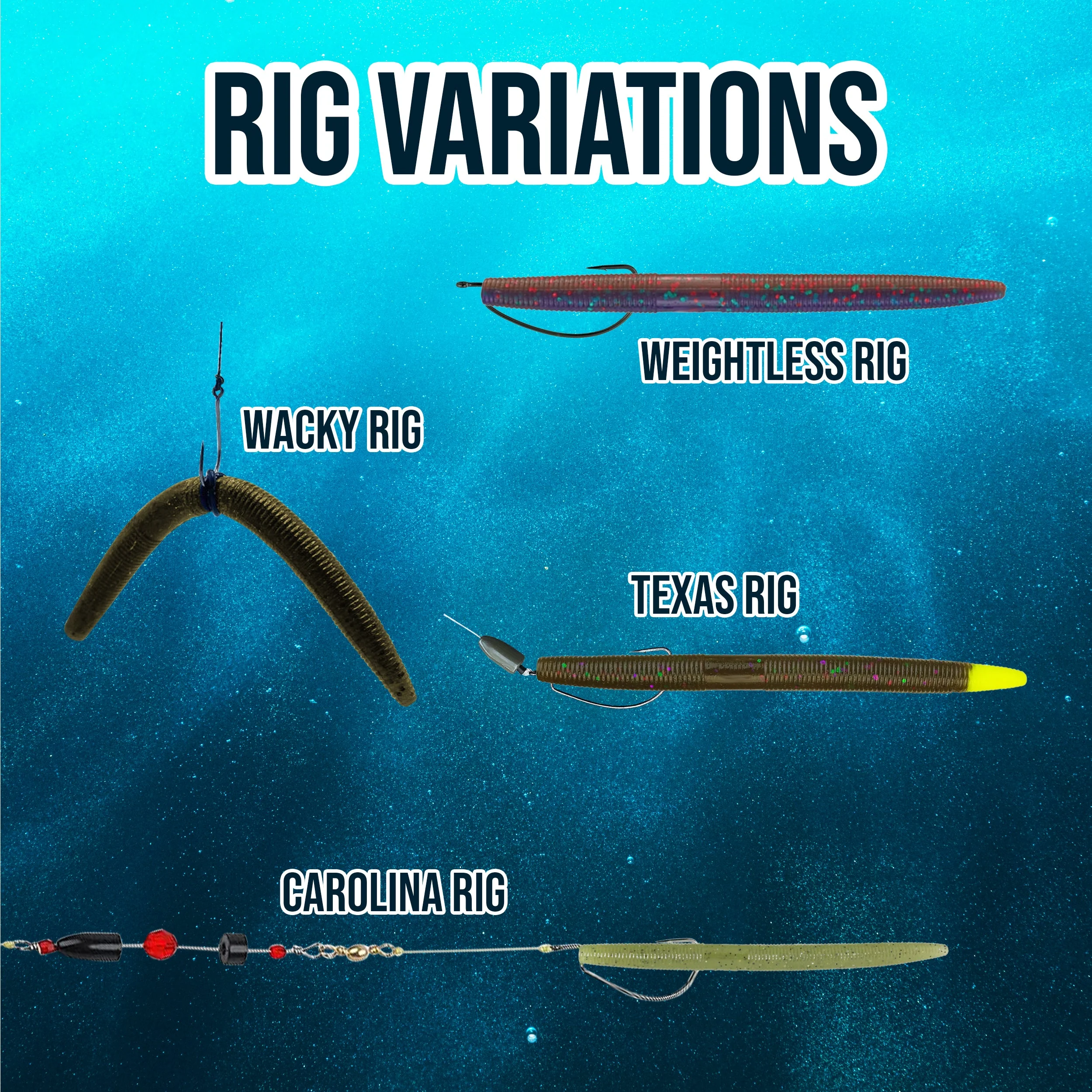 Reaction Tackle Soft Plastic Wacky Worms 5.5in - 24 Pack - Image 20
