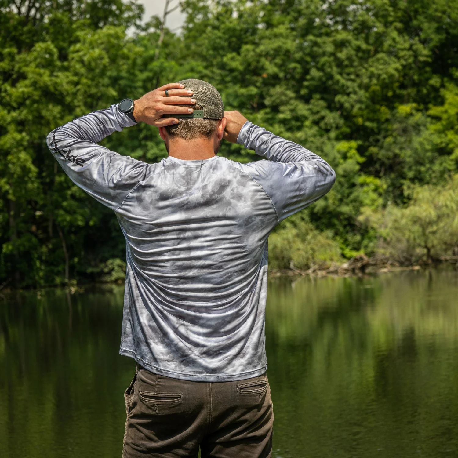 Reaction Tackle SPF UPF 50+ Long Sleeve Fishing Shirt - Image 3