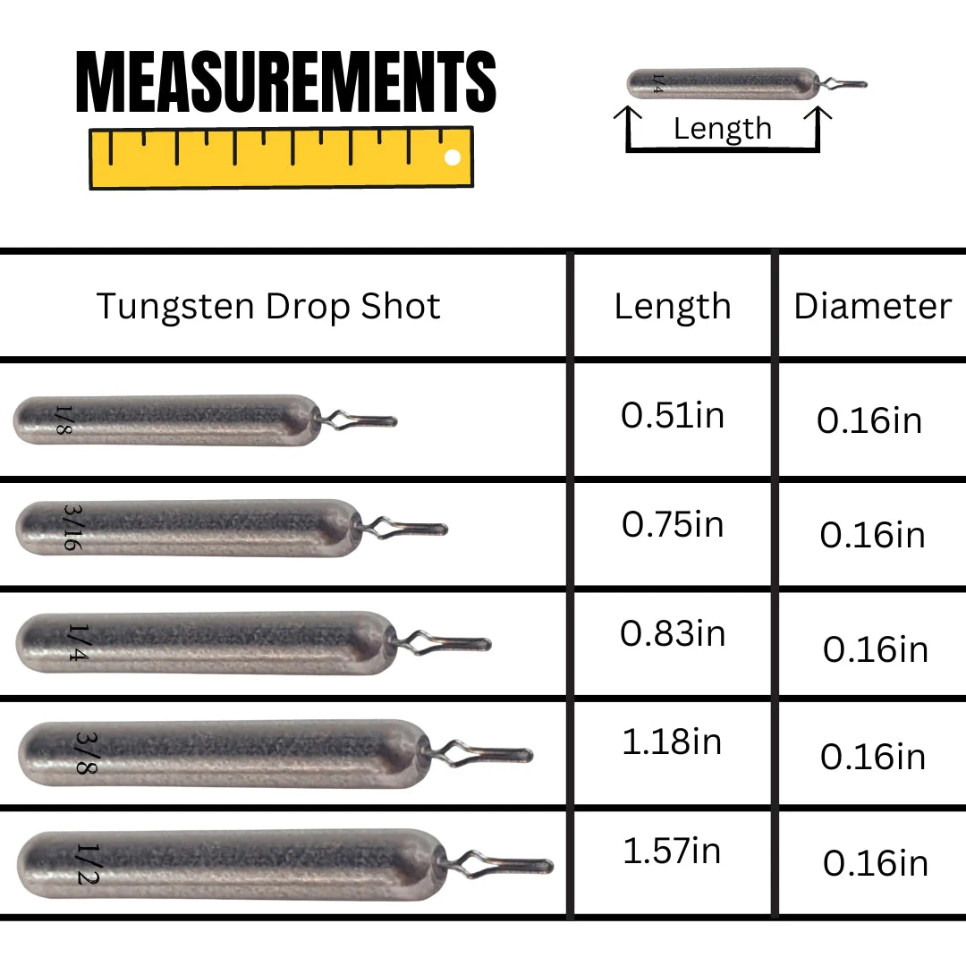 Reaction Tackle Tungsten Drop Shot Weights - Image 5