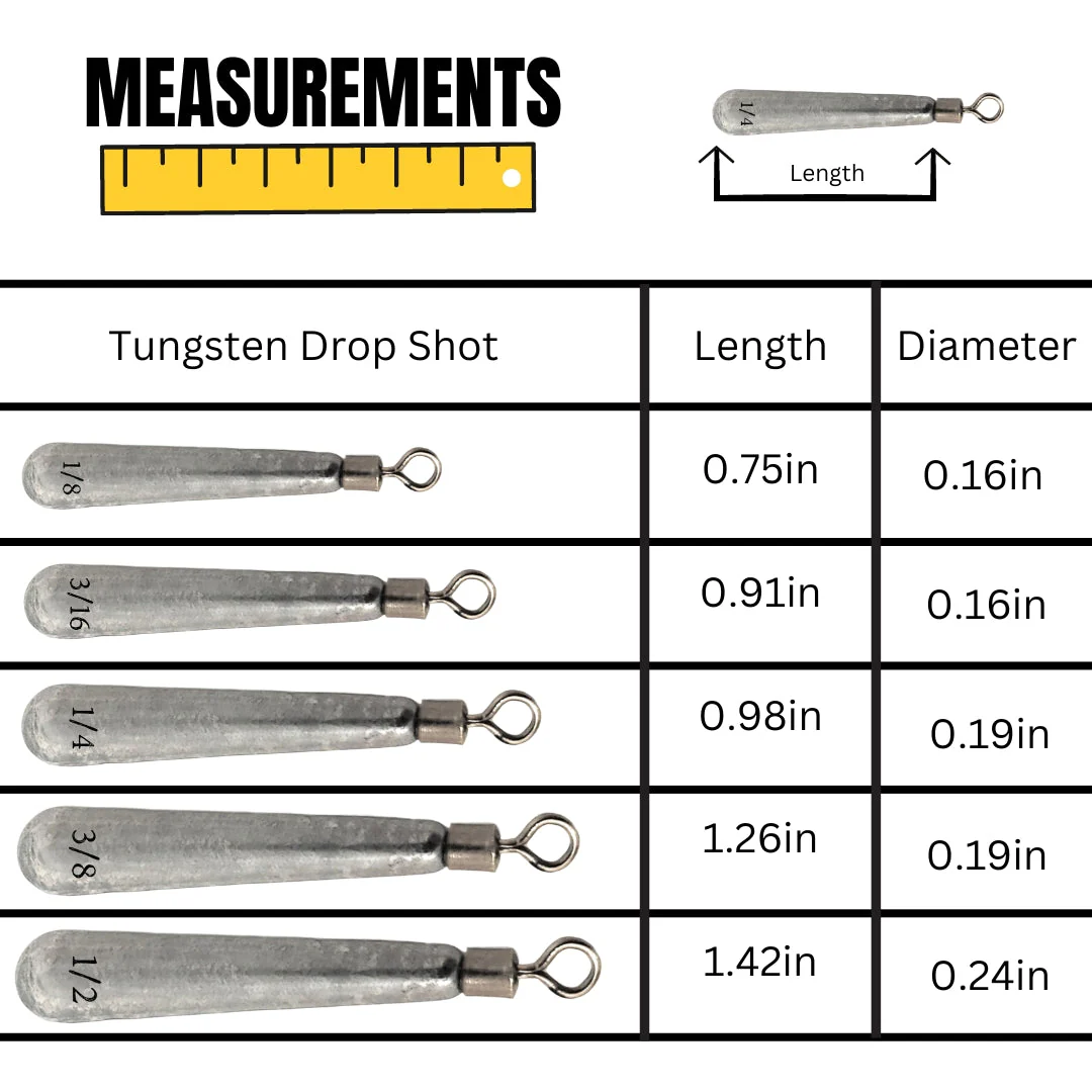 Reaction Tackle Tungsten Drop Shot Weights - Image 8
