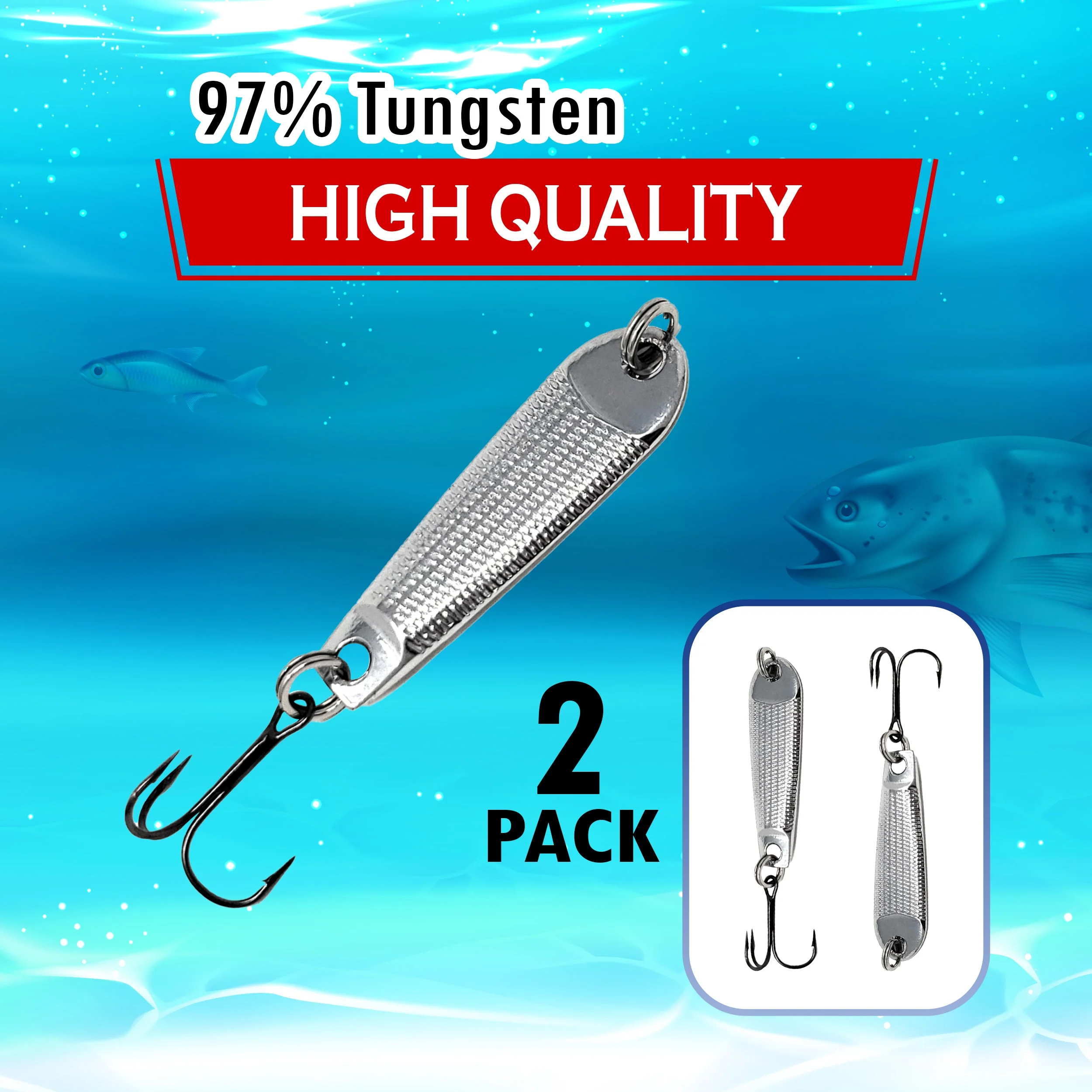 Reaction Tackle Tungsten Jigging Spoons (2-Pack) - Image 5