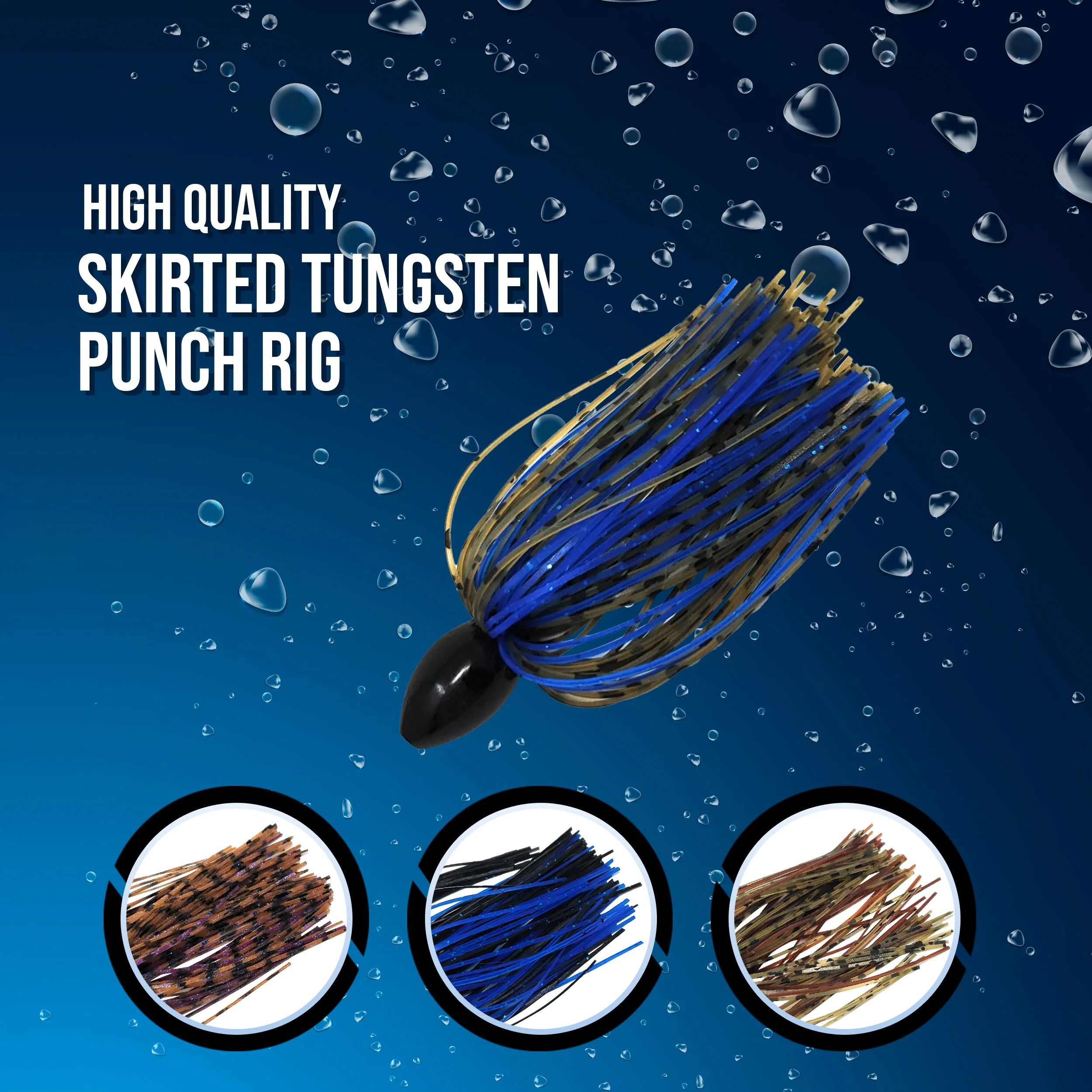 Reaction Tackle Tungsten Punch Rig/Punch Weight with Skirt - Image 4