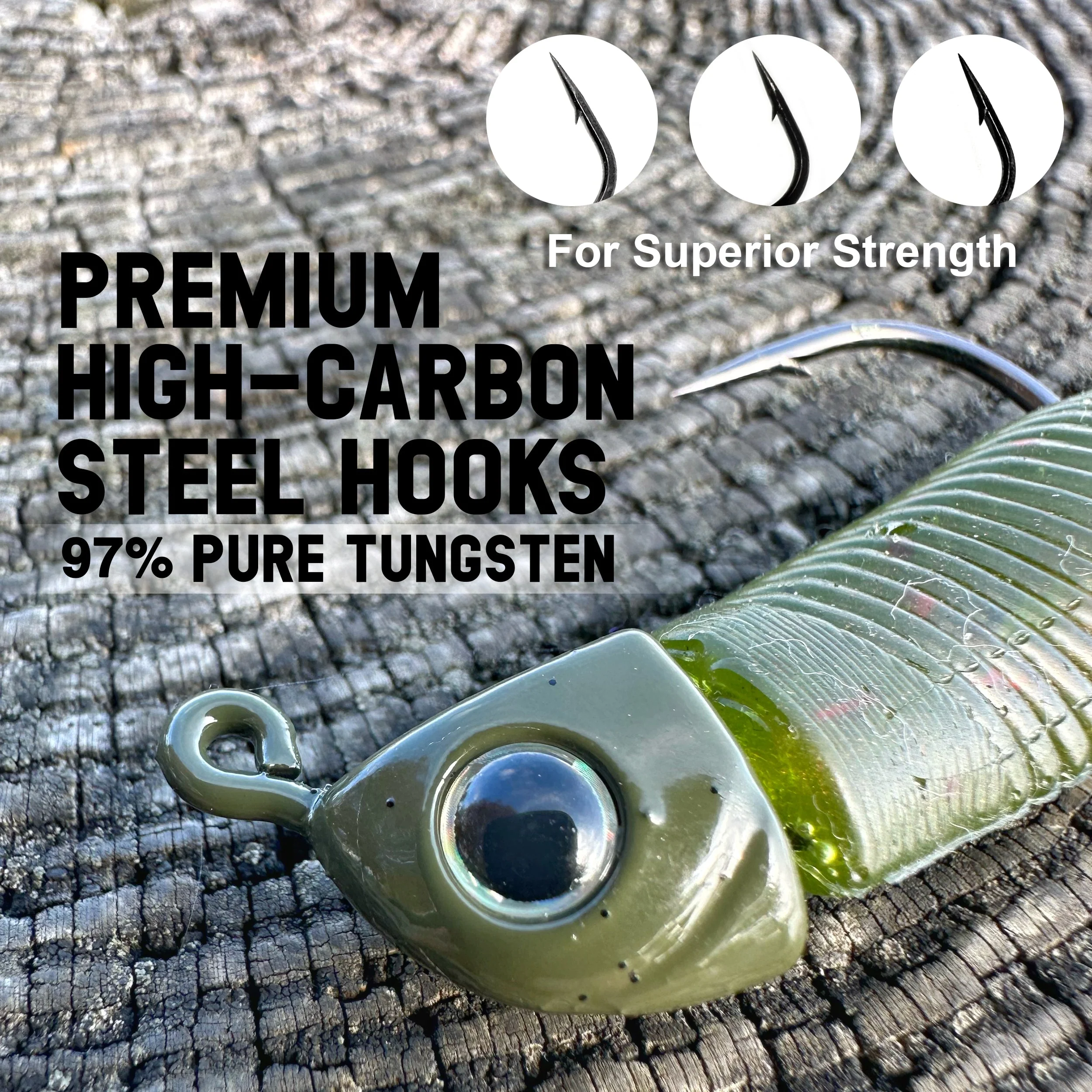 Reaction Tackle Tungsten Swimbait Jig Heads (5-Pack) - Image 10