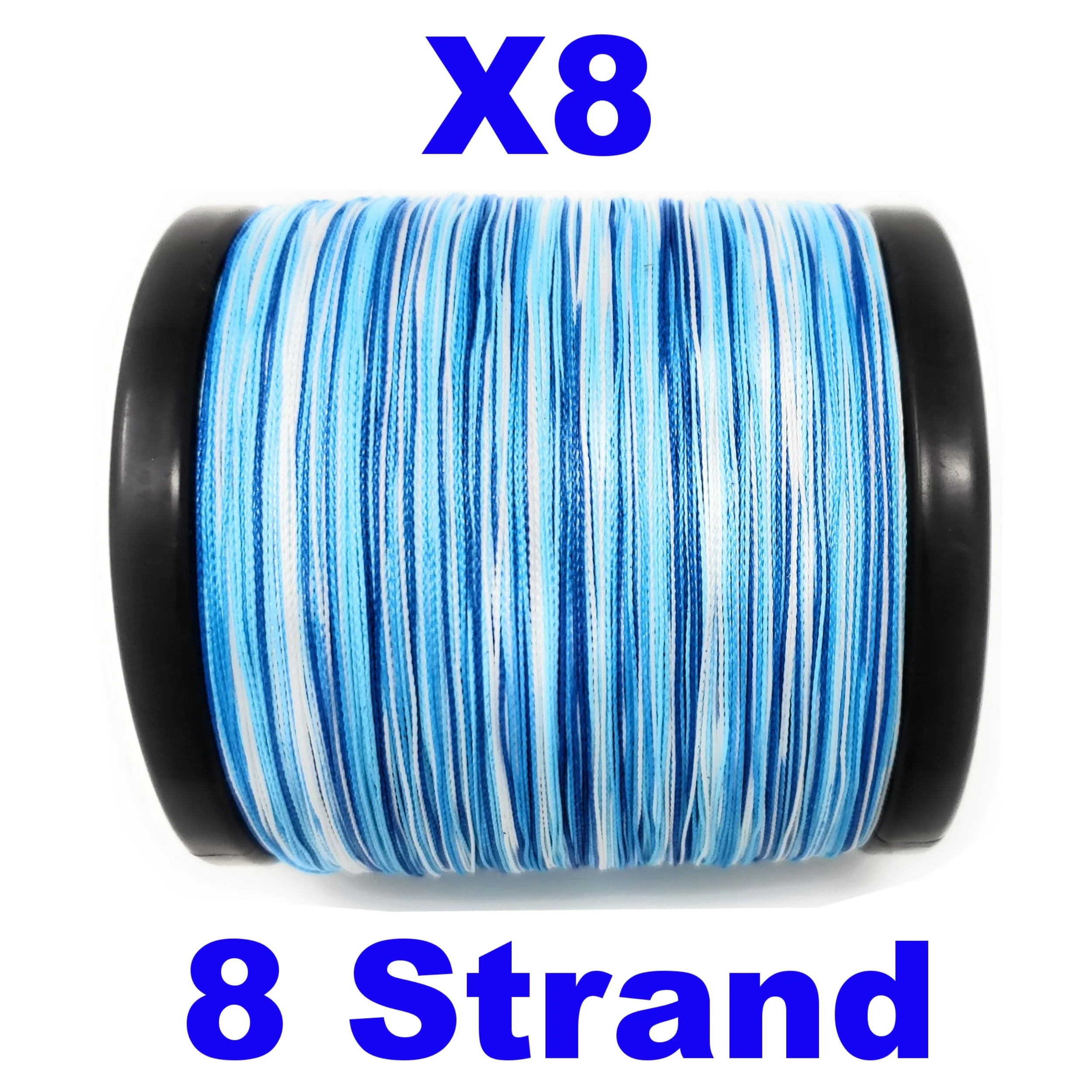 Reaction Tackle X8 Braided Fishing Line - Blue Camo 8 Strand - Image 5