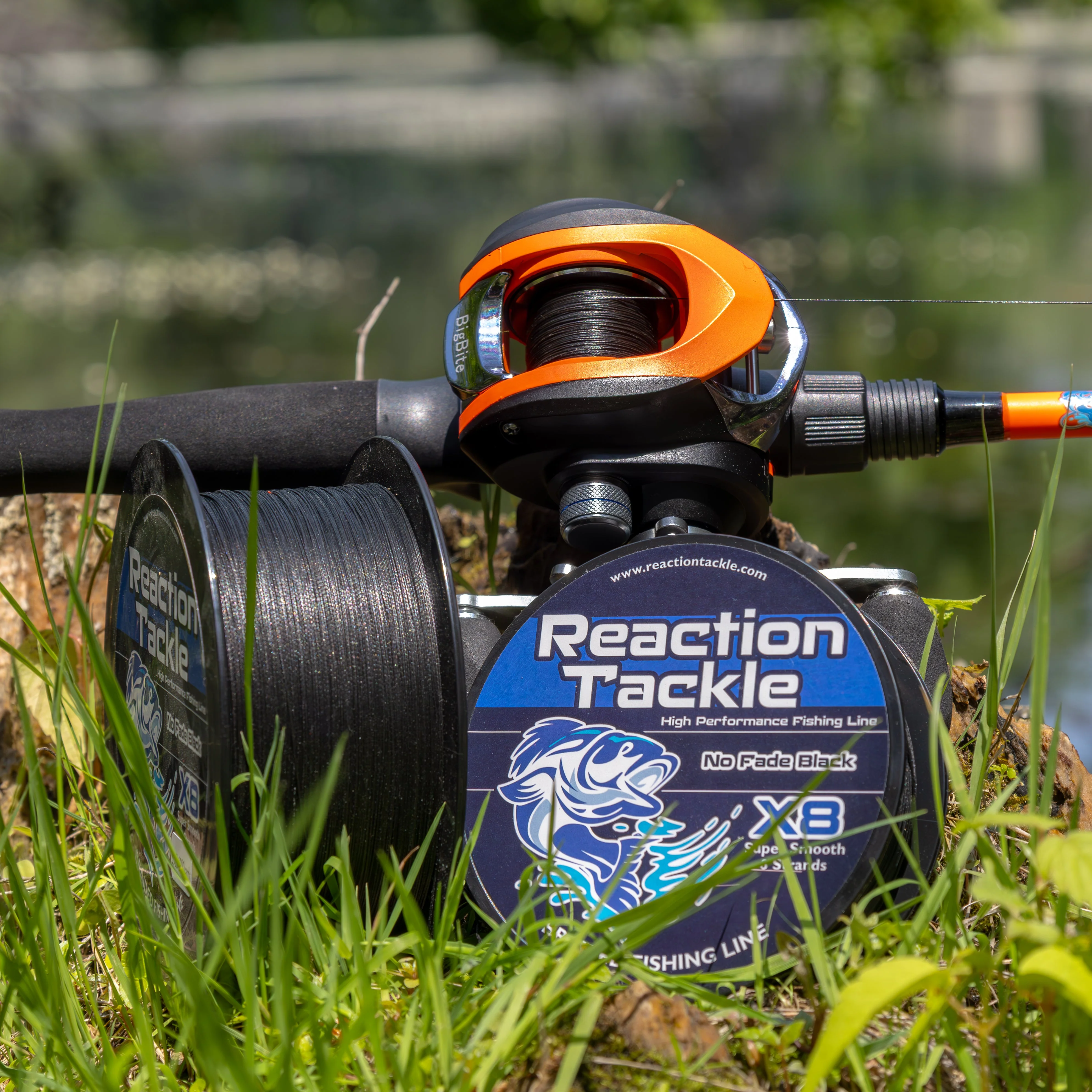 Reaction Tackle X8 Braided Fishing Line - NO FADE Black 8 Strand - NEW - Image 4