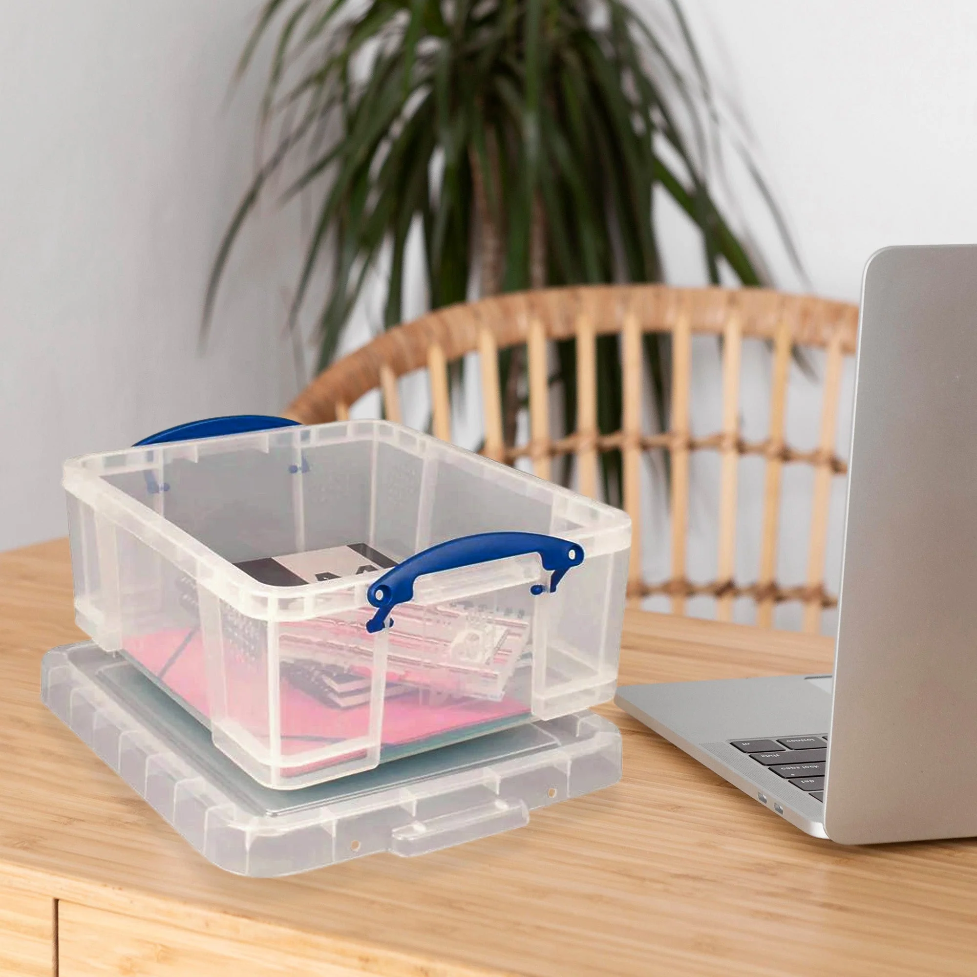 Really Useful Box 17L Storage Container with Lid and Clip Lock Handles, (4 Pack) - Image 6