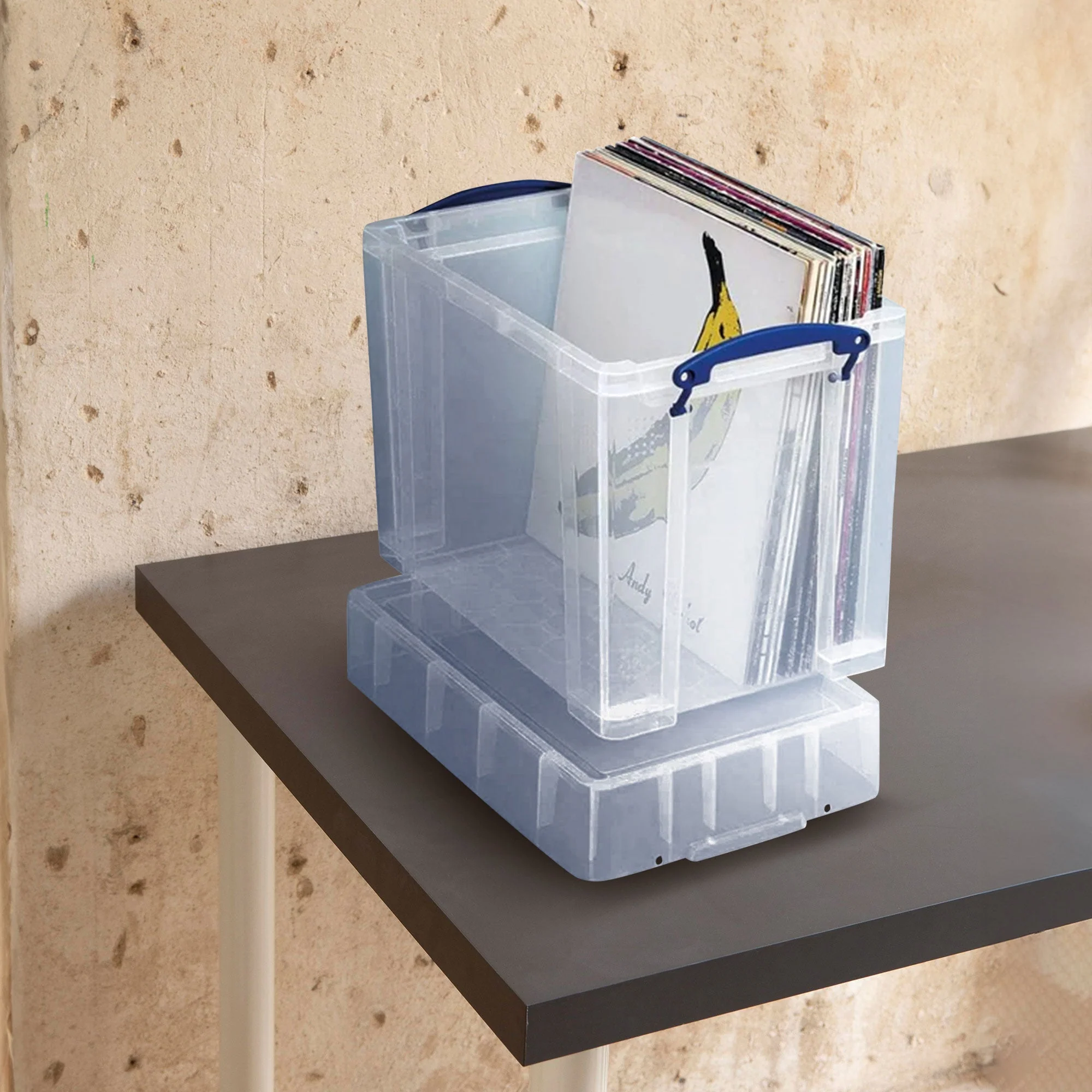 Really Useful Box 19 Liters Transparent Storage Container with Snap Lid, 8 Pack - Image 5