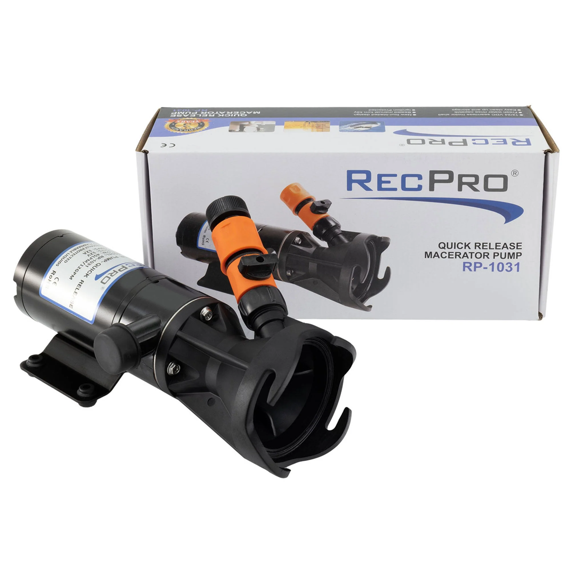 RecPro 12 Volt RV Macerator Pump, Portable 12GPM Sewage Waste Grinder Dump Pump - Image 11