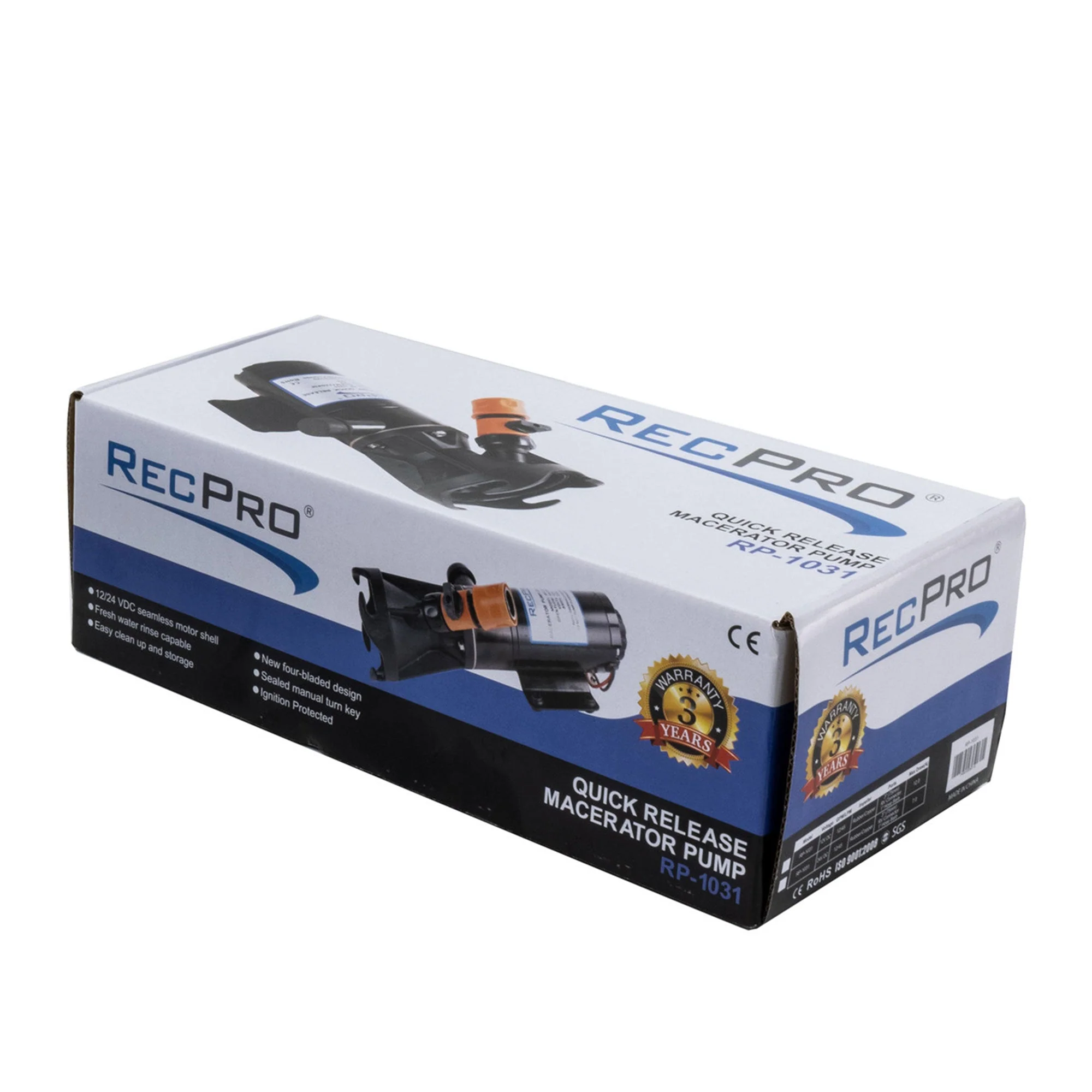 RecPro 12 Volt RV Macerator Pump, Portable 12GPM Sewage Waste Grinder Dump Pump - Image 12