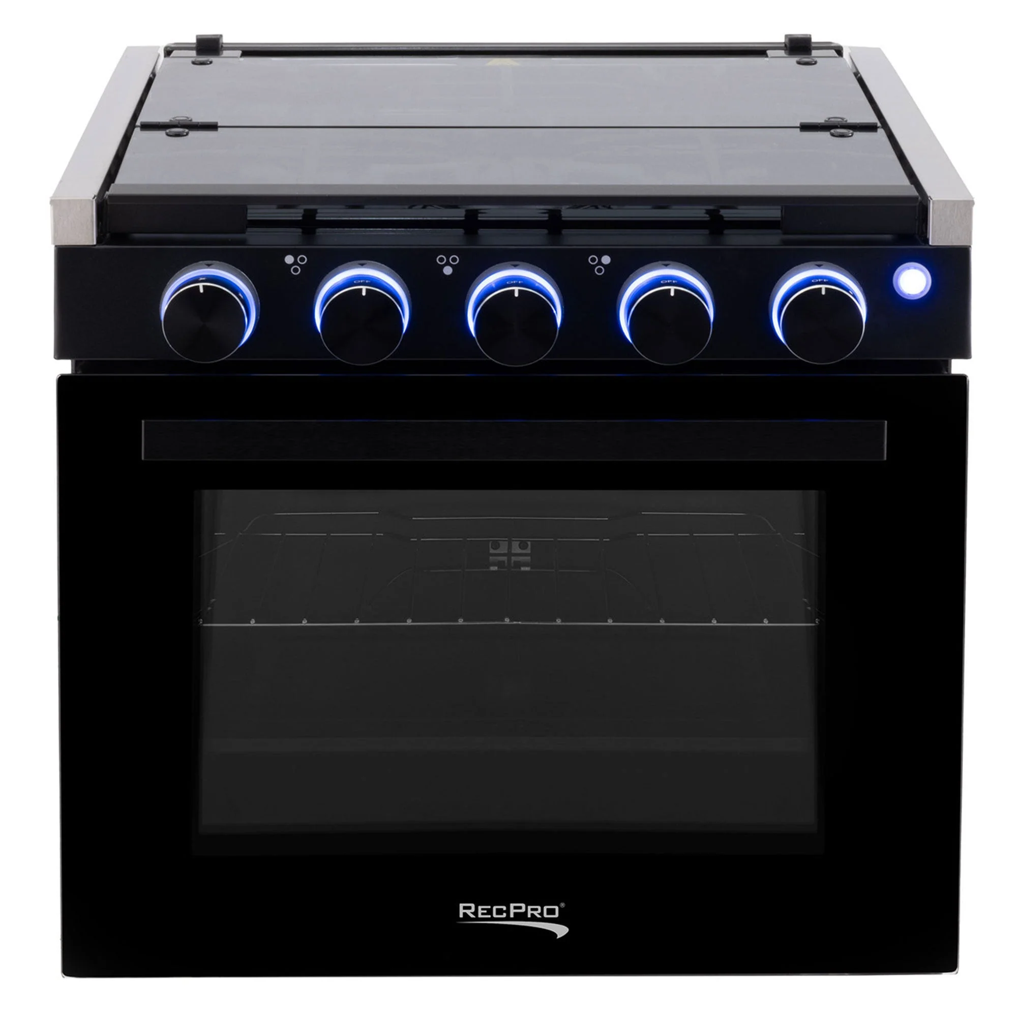 RecPro 17" Tall 3 Burner Propane RV Stove Gas Range without Range Hood, Silver - Image 12