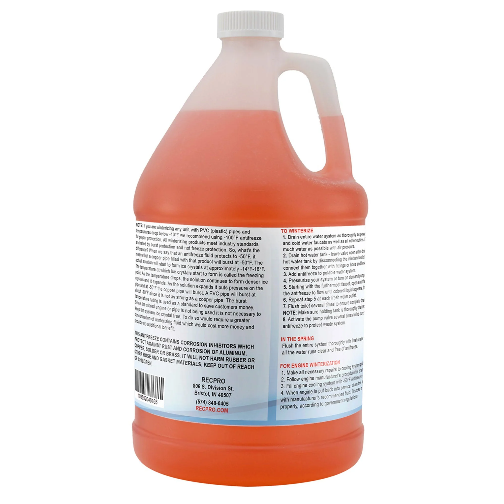RecPro Ready to Use RV Antifreeze, -50 Degree Fahrenheit Protection, 1 Gallon - Image 6