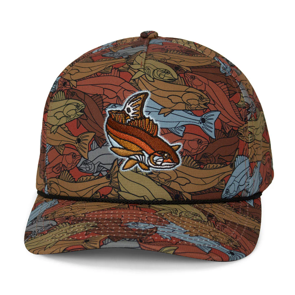 Redfish Stained Glass 5-Panel Trucker Rope Cap - Image 8