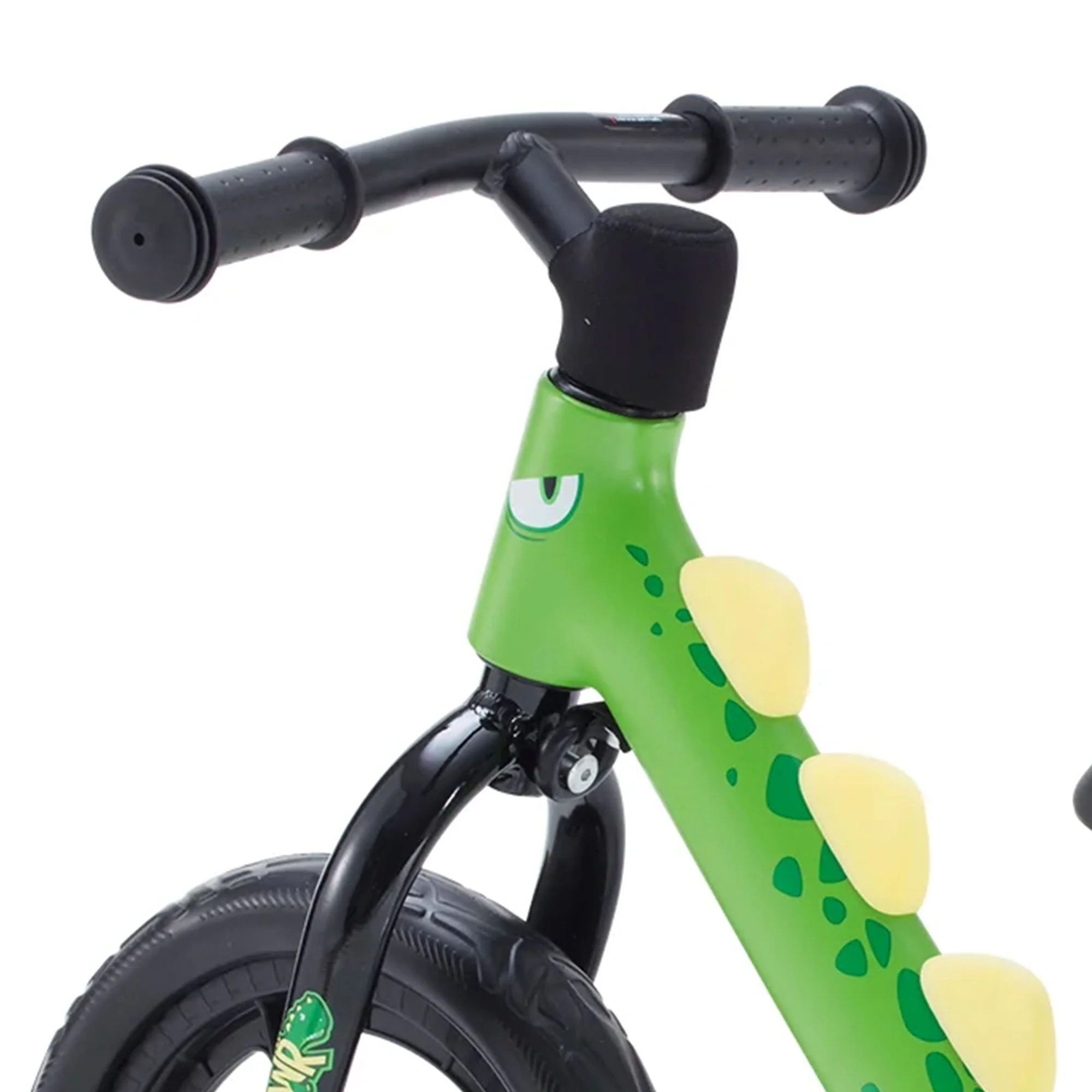 RoyalBaby Dinosaur 12 Inch Magnesium Frame Toddler Kids Balance Bike, Green - Image 4