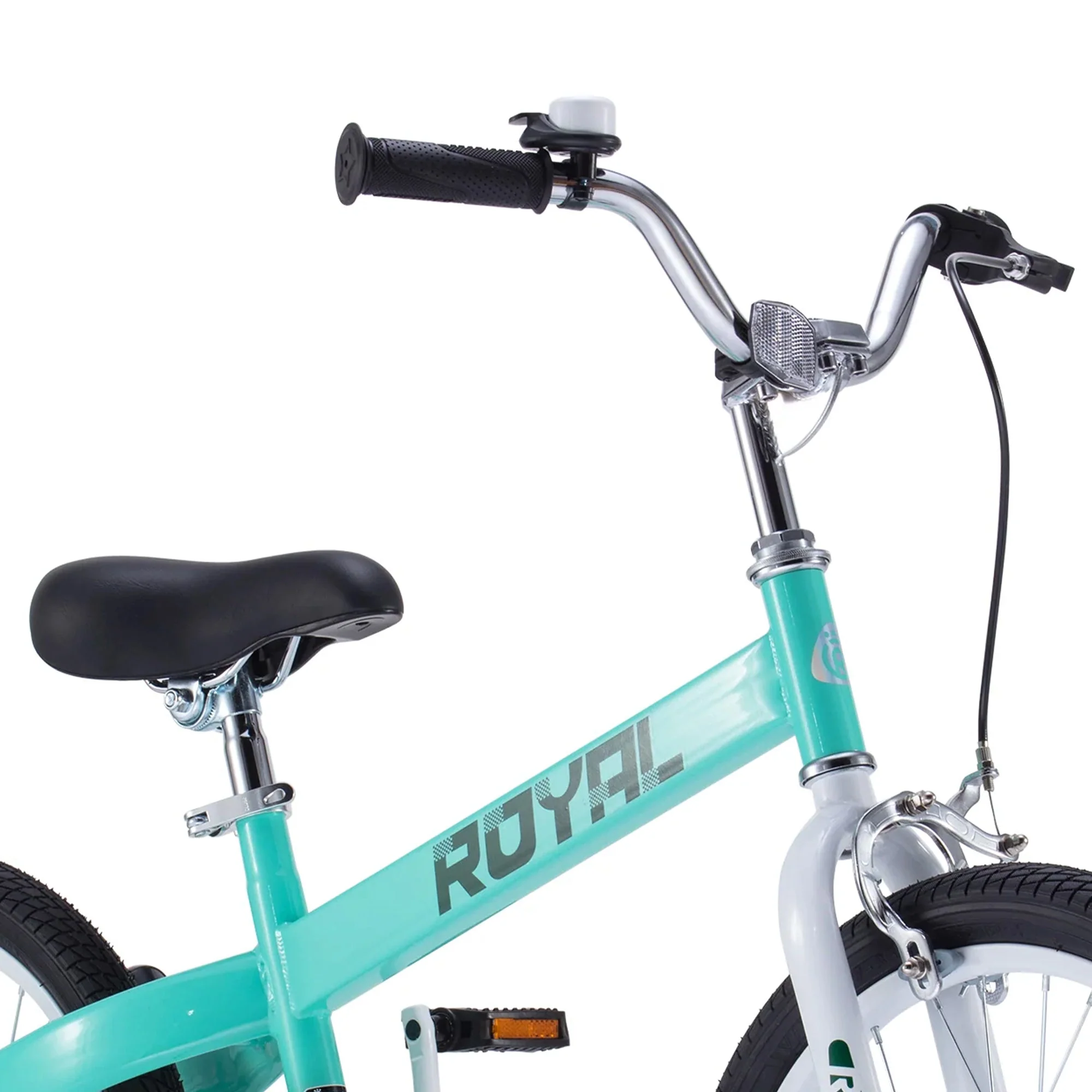 RoyalBaby Formula 18 Inch Kids Bike with Kickstand and Coaster Brake, Green - Image 3