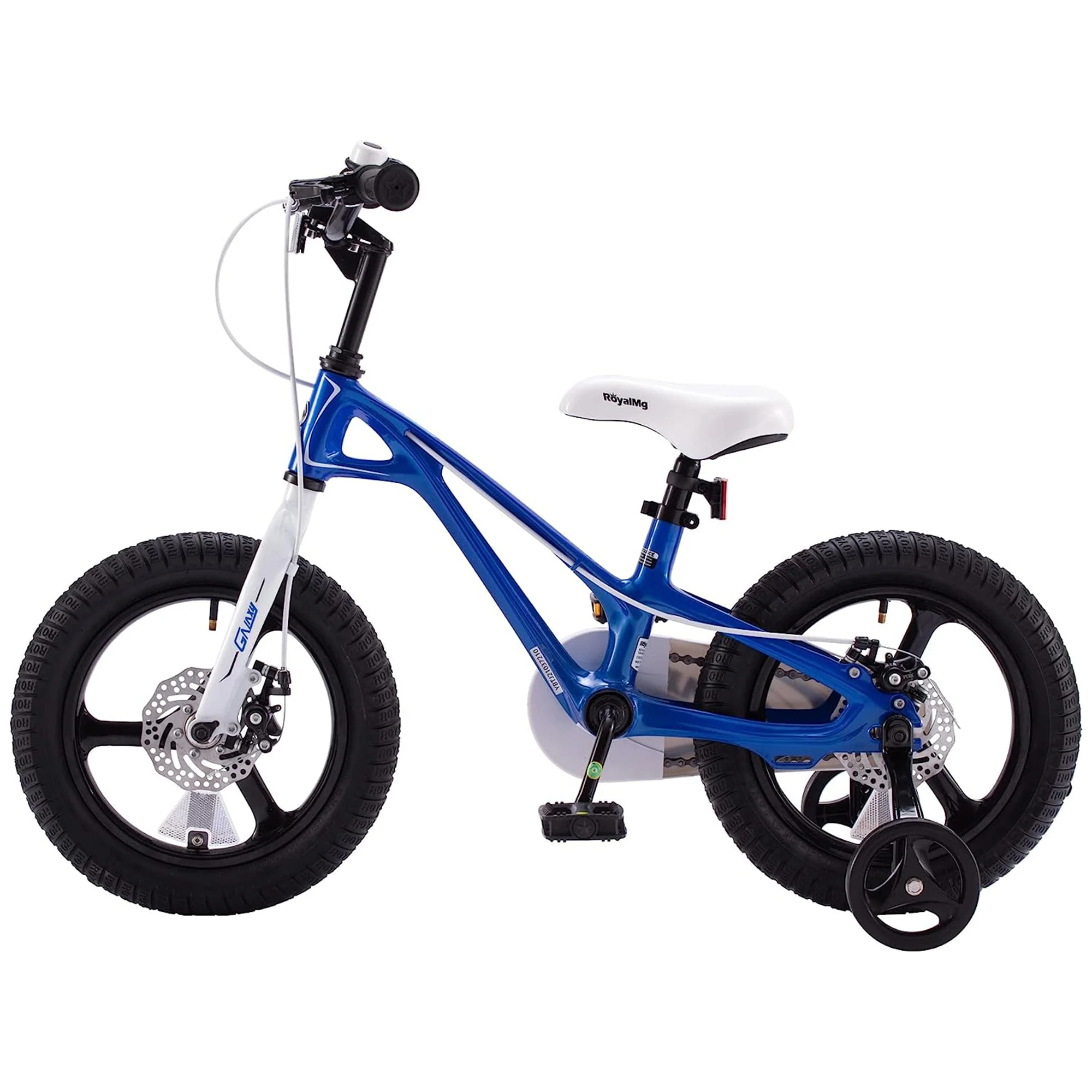 RoyalBaby RoyalMg Galaxy Fleet 16 Inch Kids Bicycle with Training Wheels, Blue - Image 2