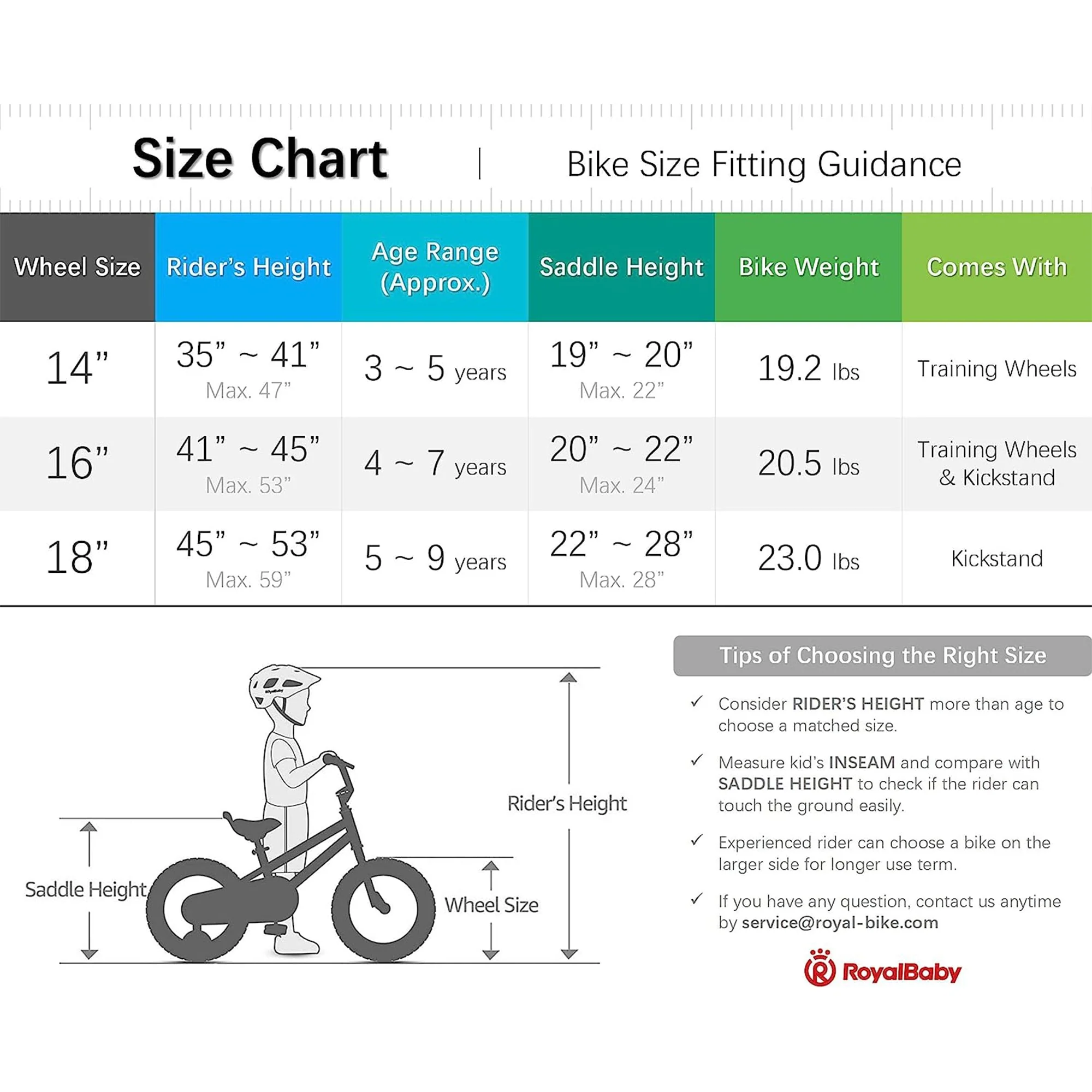 RoyalBaby Space Shuttle 14" Magnesium Alloy Kids Bike w/Training Wheels, White - Image 9