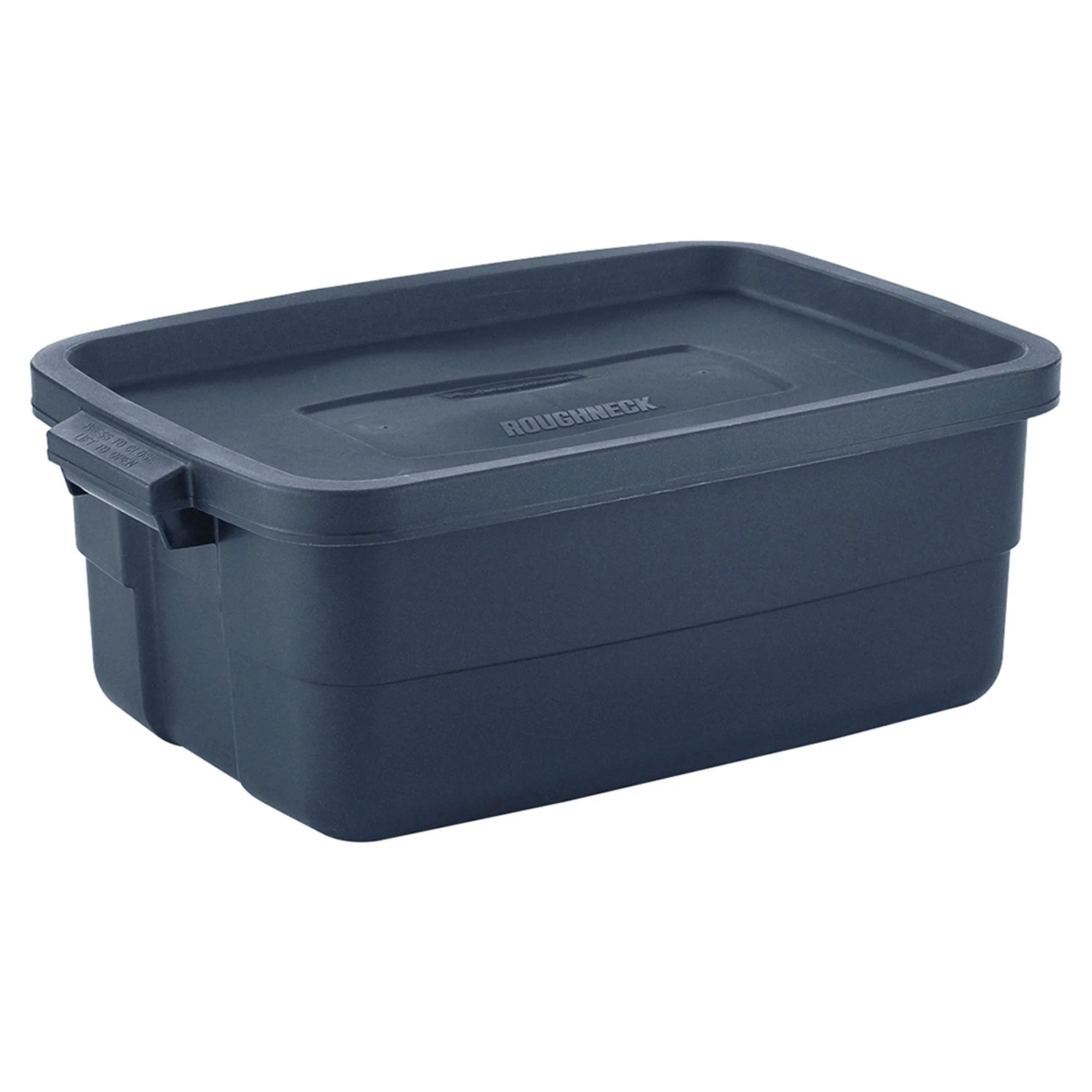 Rubbermaid 10 Gallon Stackable Storage Container, Dark Indigo Metallic (6 Pack) - Image 2