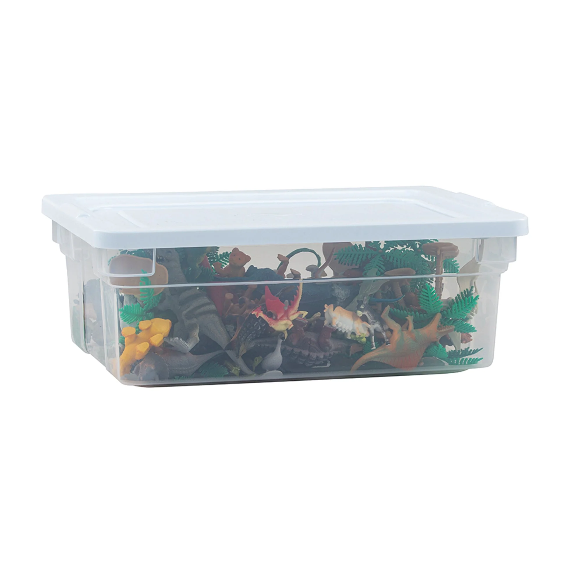 Rubbermaid Classic Clear 12 Quart Stackable Heavy Duty Plastic Storage Bins - Image 5