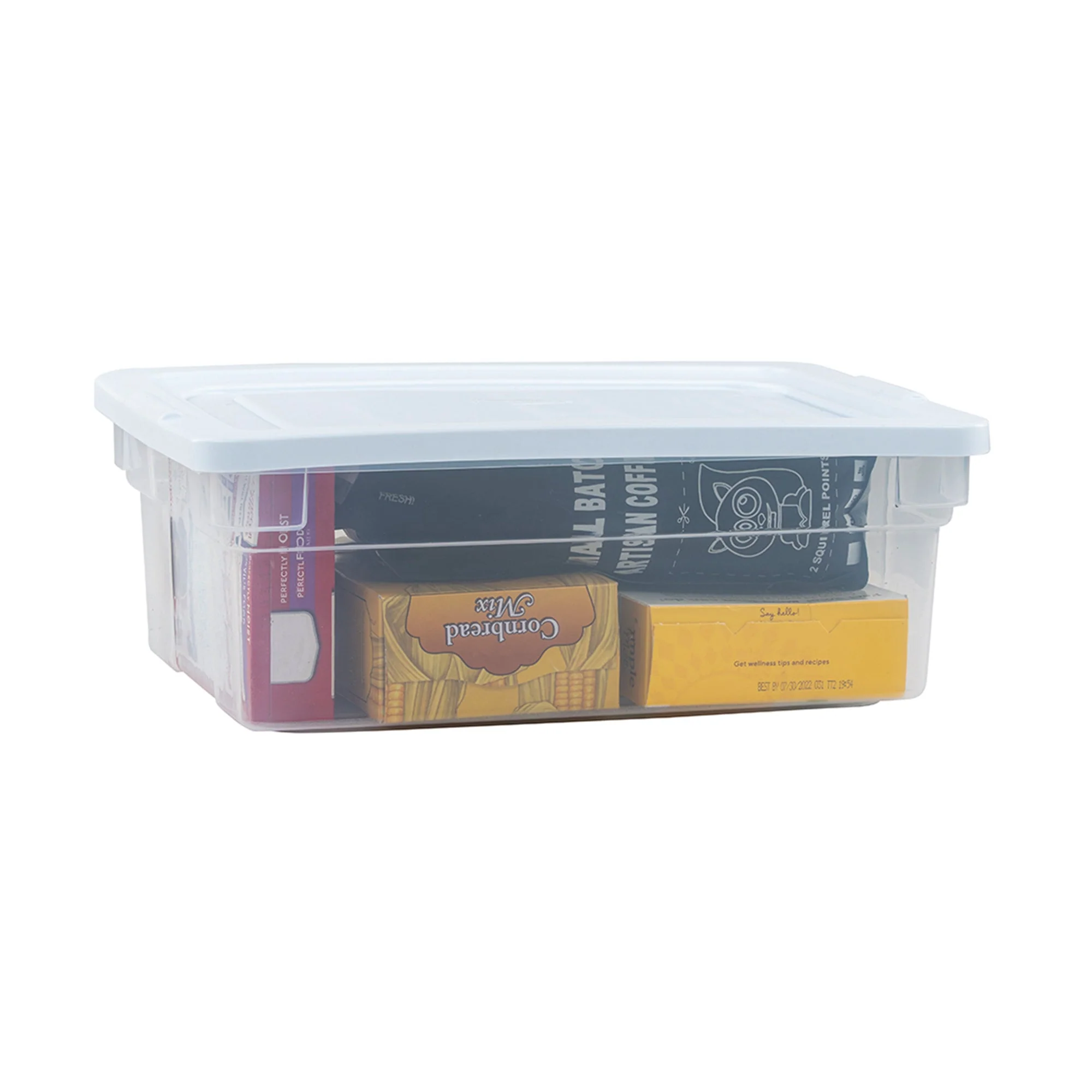 Rubbermaid Classic Clear 12 Quart Stackable Heavy Duty Plastic Storage Bins - Image 6