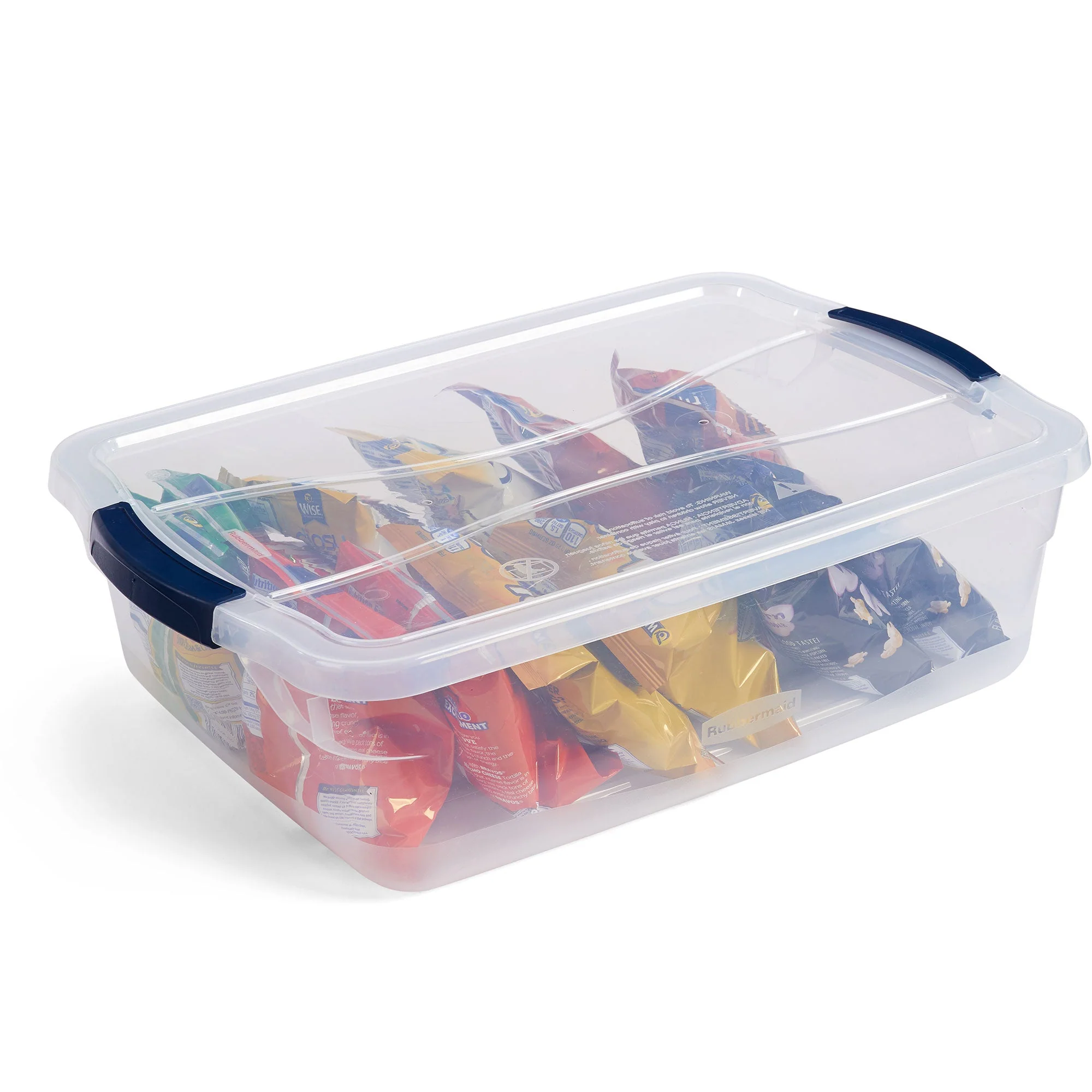 Rubbermaid Cleverstore 17 Quart Plastic Storage Tote Container with Lid (6 Pack) - Image 8