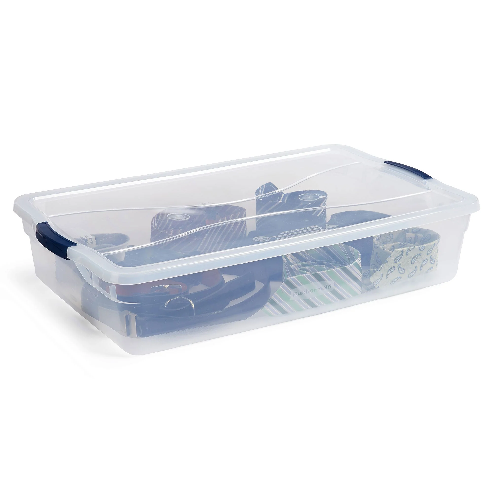 Rubbermaid Cleverstore 42 Quart Latching Stackable Storage Tote, Clear (8 Pack) - Image 10