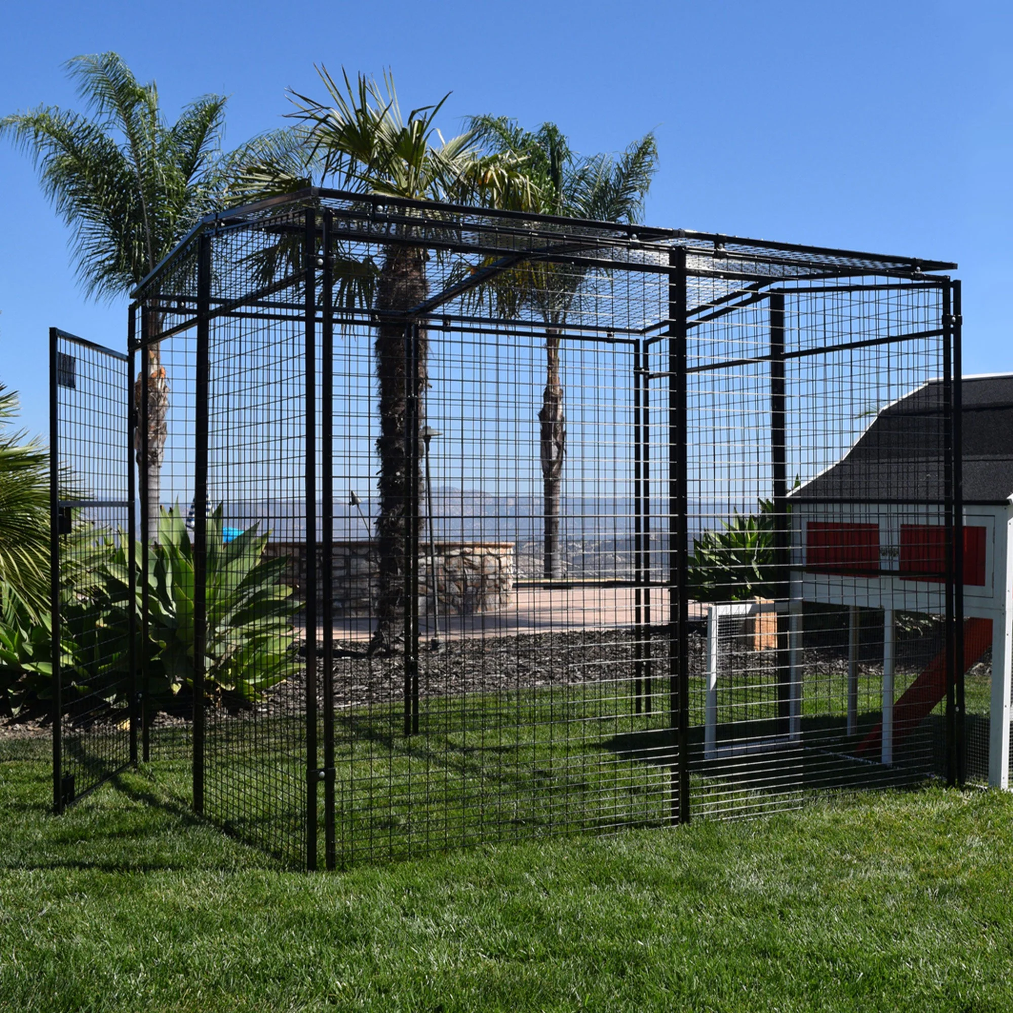 Rugged Ranch Products 6.3 Foot Universal Walk In Pen with Double Latch Entry - Image 3