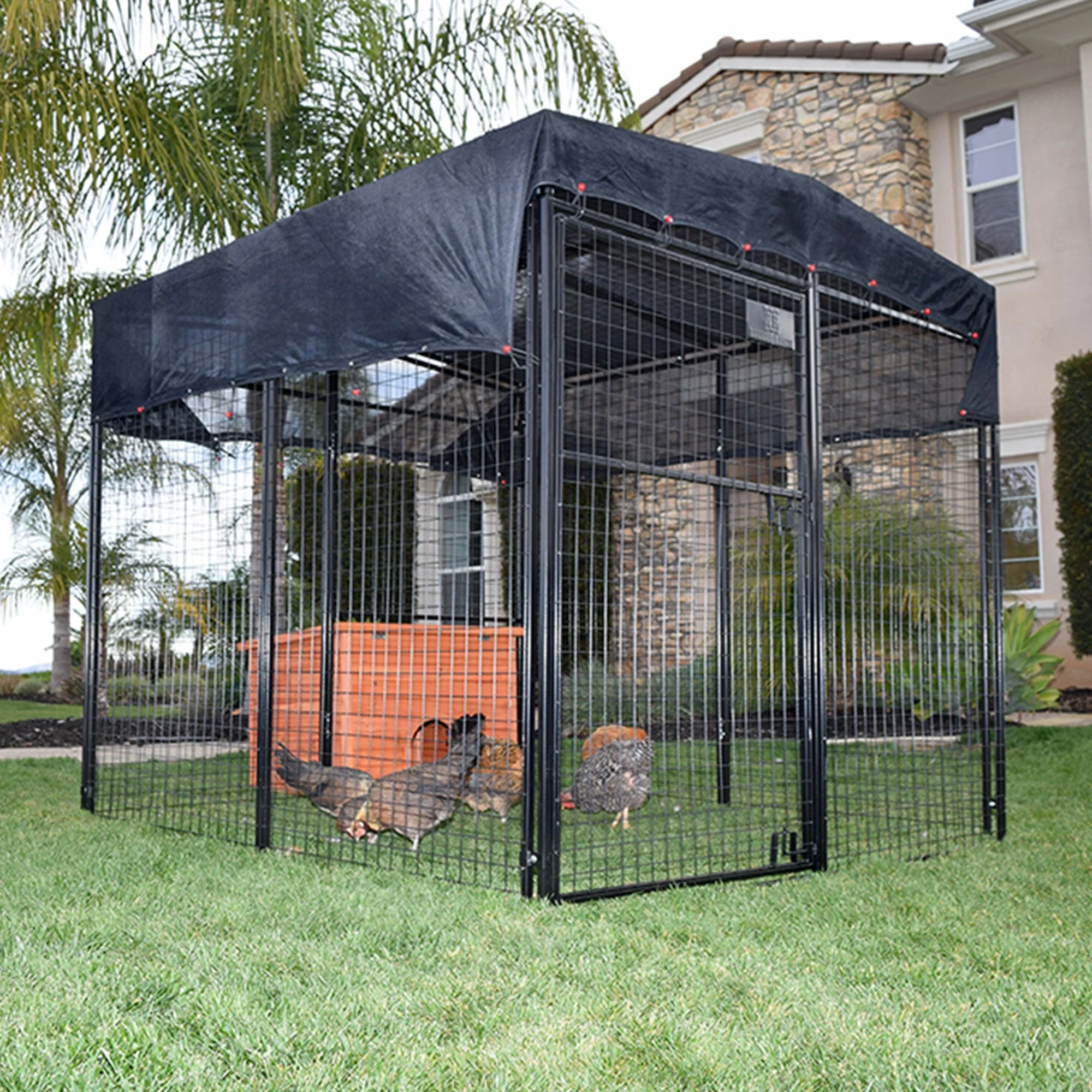 Rugged Ranch Products 6.3 Foot Universal Walk In Pen with Double Latch Entry - Image 5