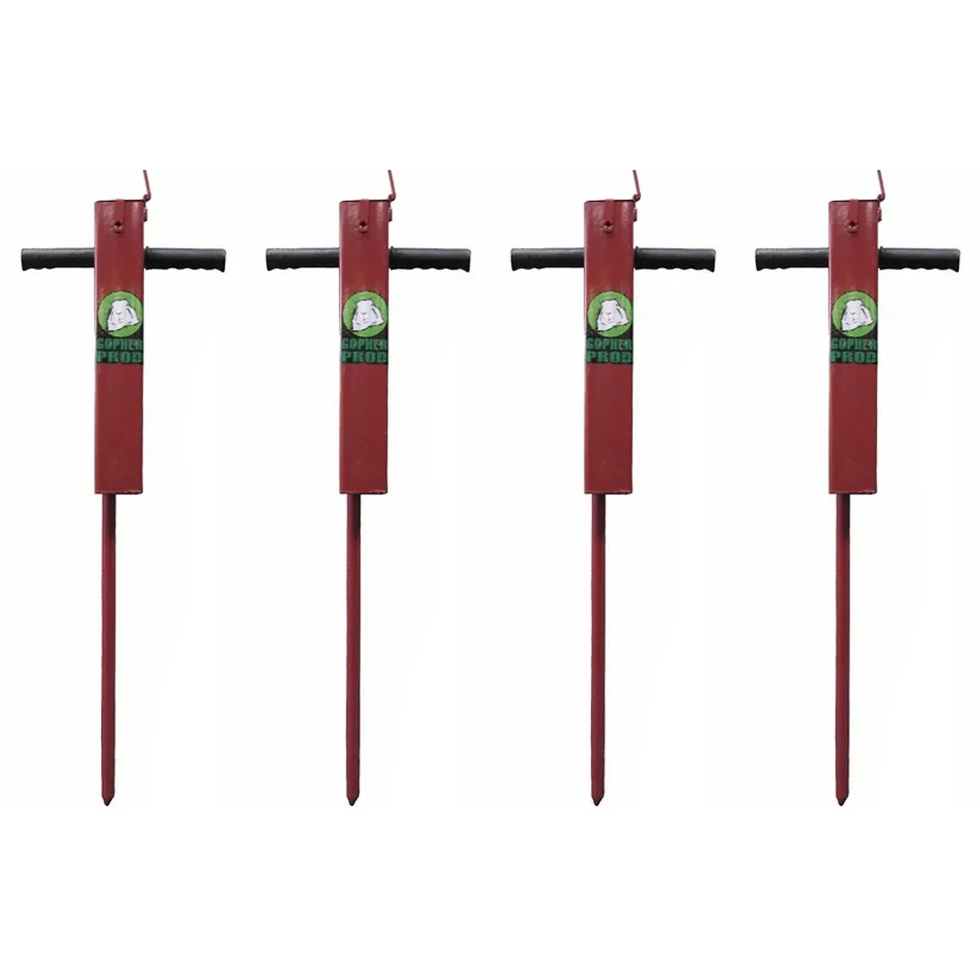 Rugged Ranch Professional Gopher Prod Tool, Red (4 Pack)