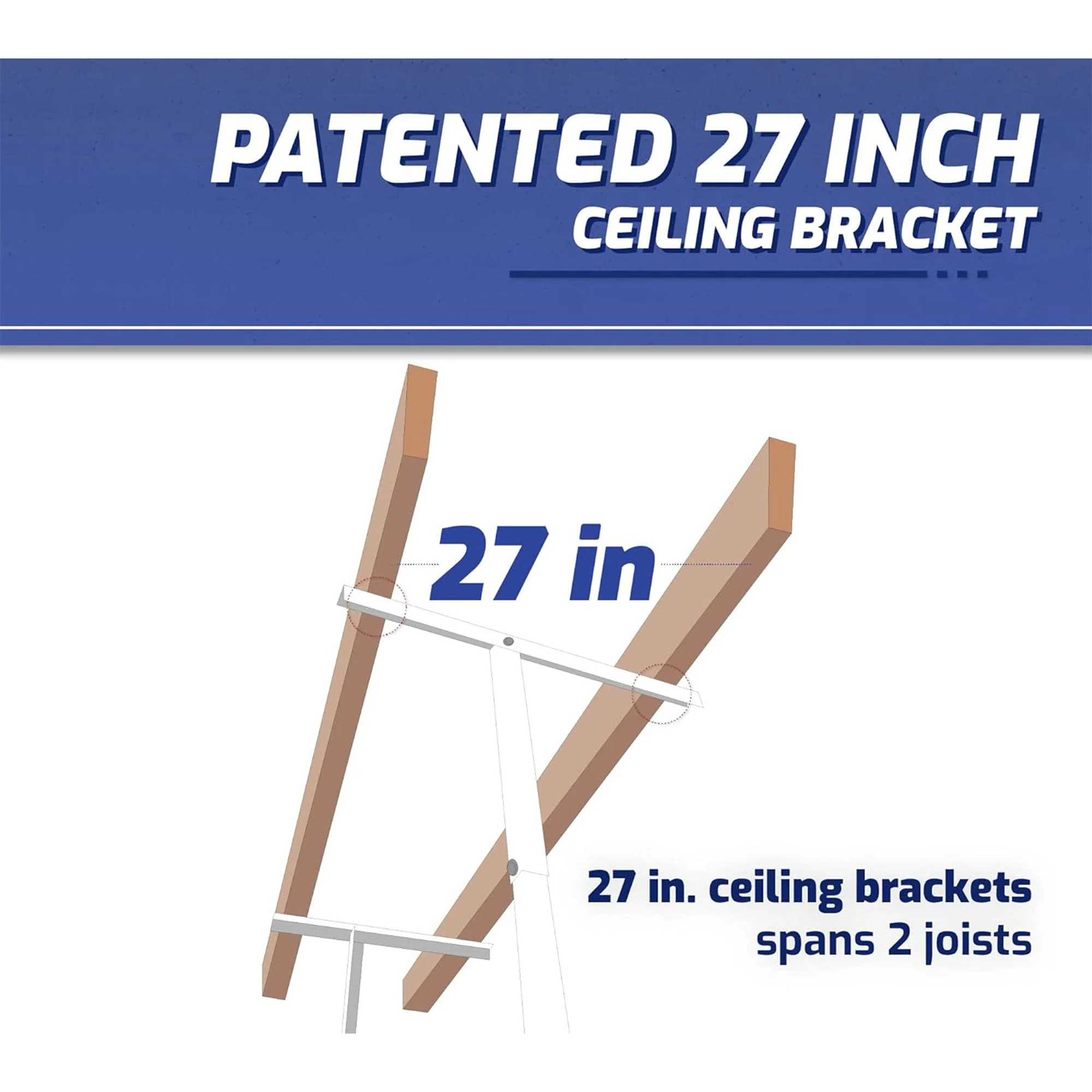 SafeRacks 2' x 6' Overhead Garage Storage Rack Holds Up to 300 Pounds, White - Image 3