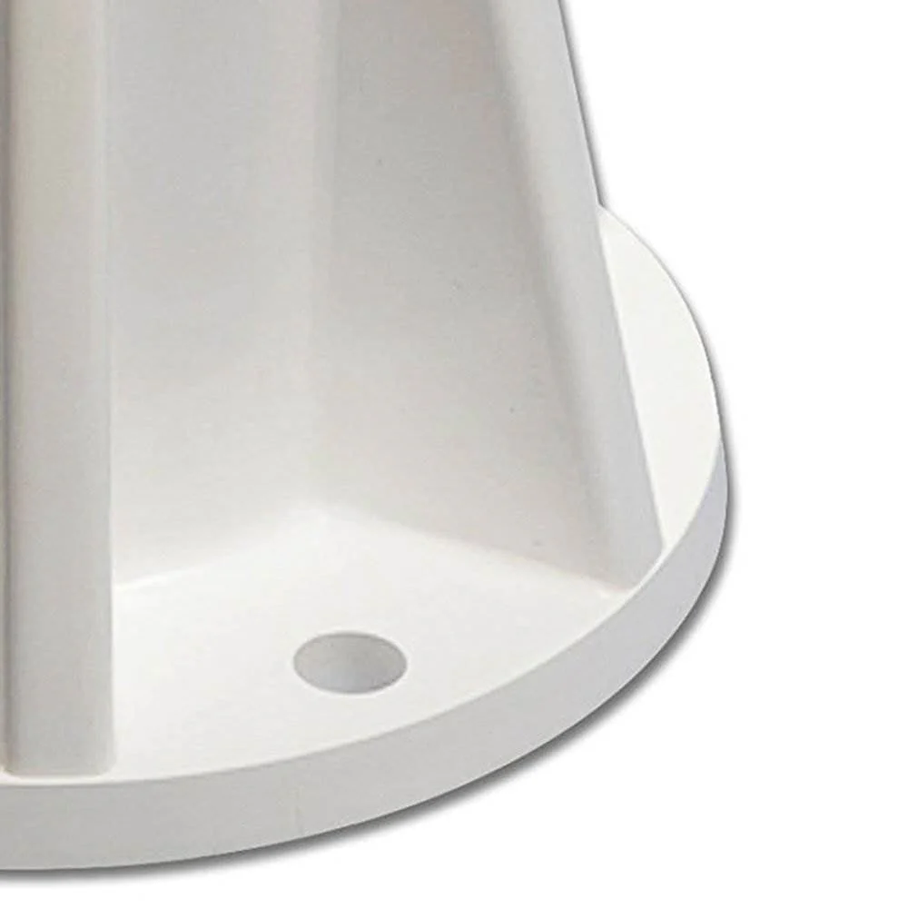 Saftron Polymer 6 Inch Pool Handrails and Ladders Surface Mounting Base (2 Pack) - Image 4