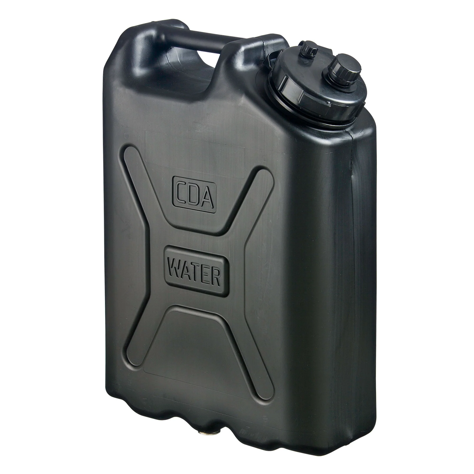 Scepter 5 Gallon Heavy Duty Military Style HDPE Water Container, (4 Pack), Black - Image 2