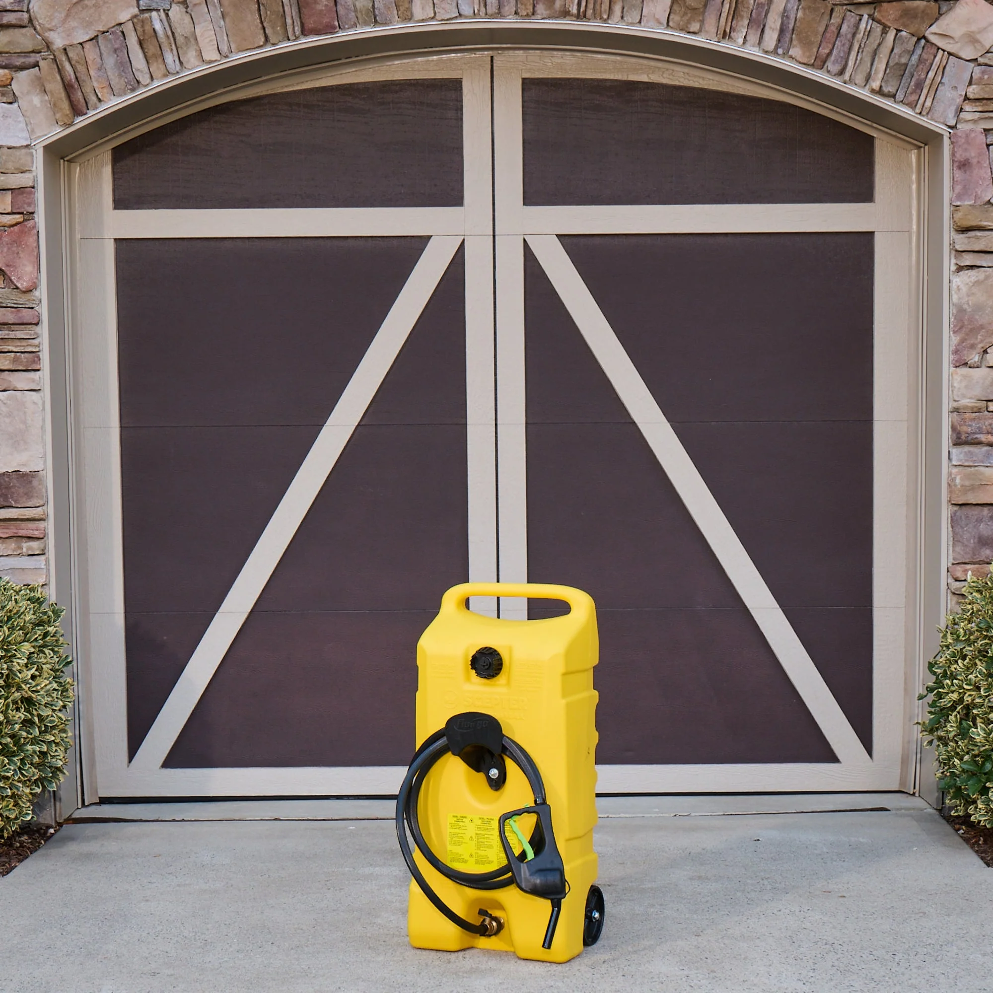 Scepter Flo N' Go Duramax 14 Gal Diesel Fuel Tank Container Caddy & Pump, Yellow - Image 4