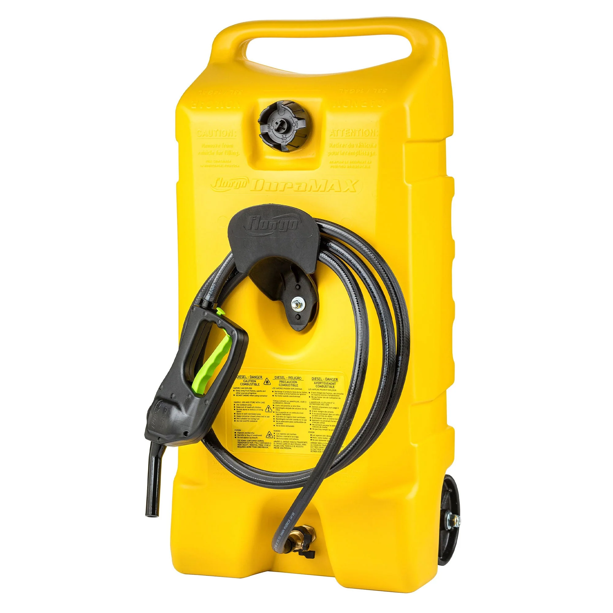 Scepter Flo N Go Duramax 14 Gal Diesel Fuel Tank Container Pump, 2 Pack, Yellow - Image 2